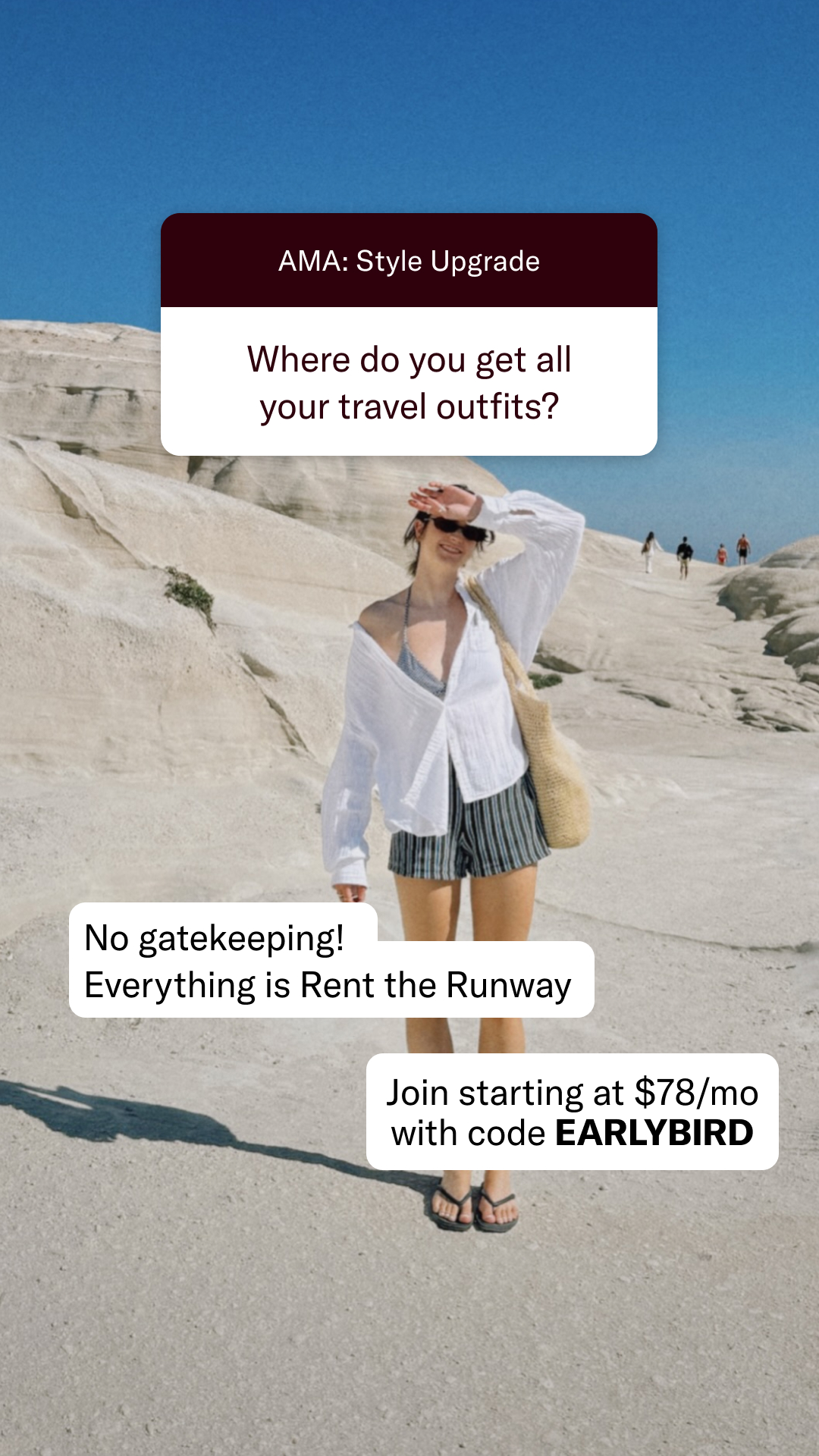 Rent The Runway Facebook ad
