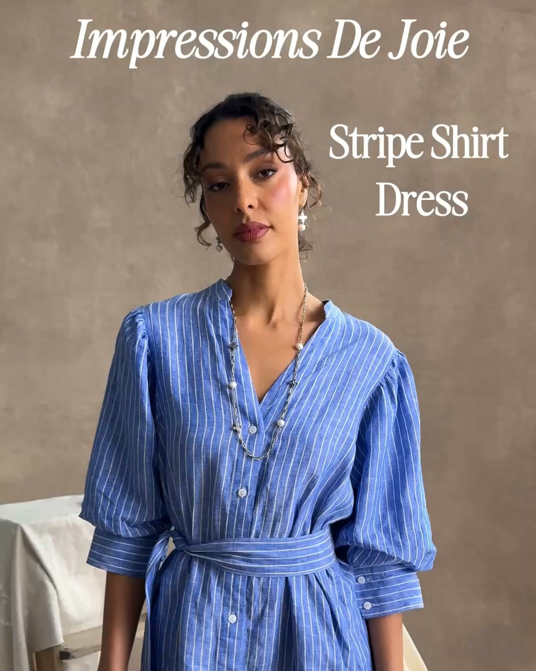 Blue Illusion Facebook ad: Stripe Shirt Dress