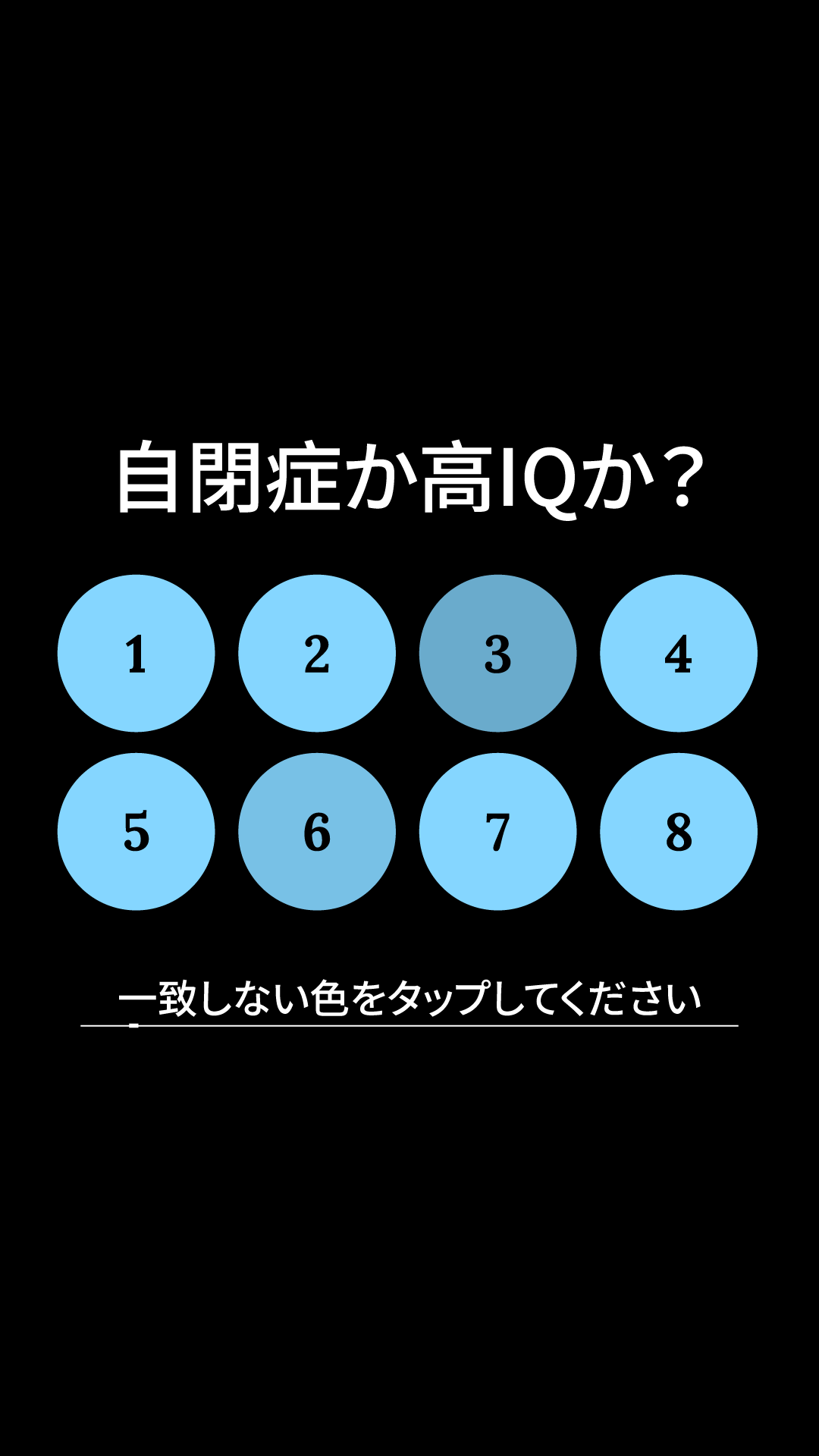 International IQ test Facebook ad