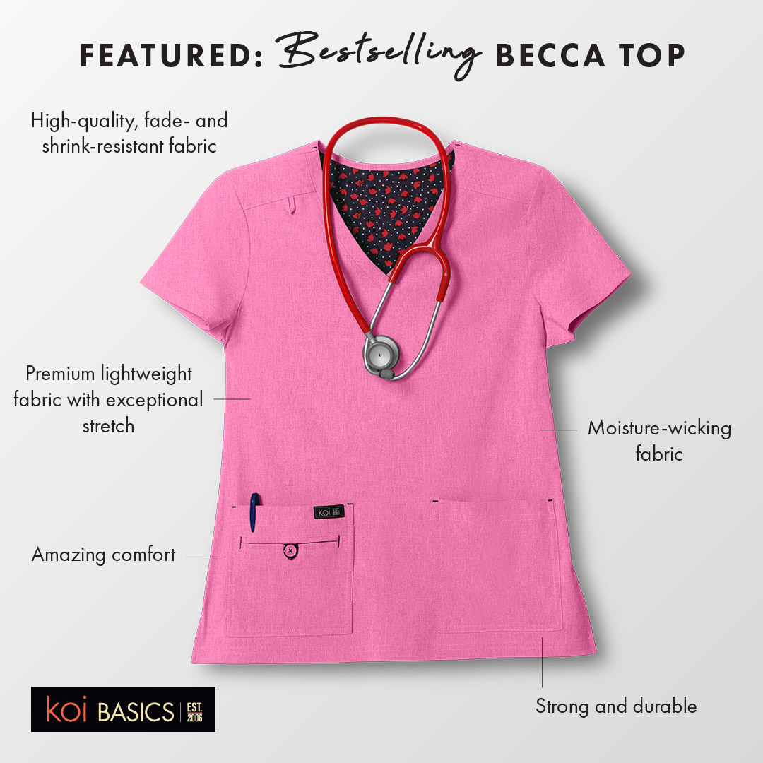 koi Designer Scrubs Facebook ad