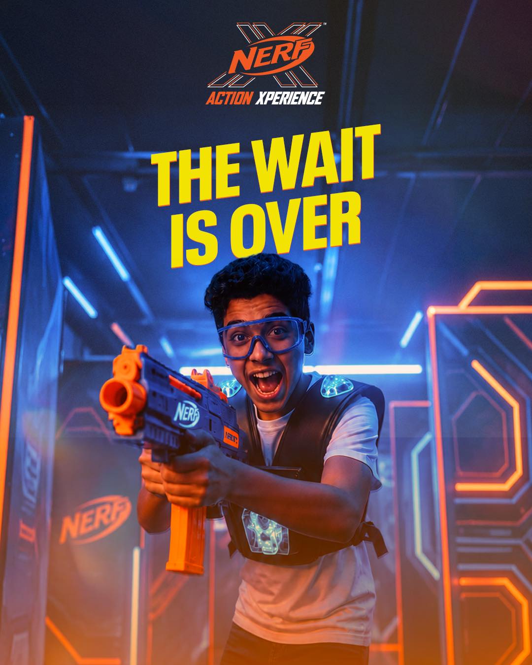 NERF Action Xperience Facebook ad: No age limit on FUN here.