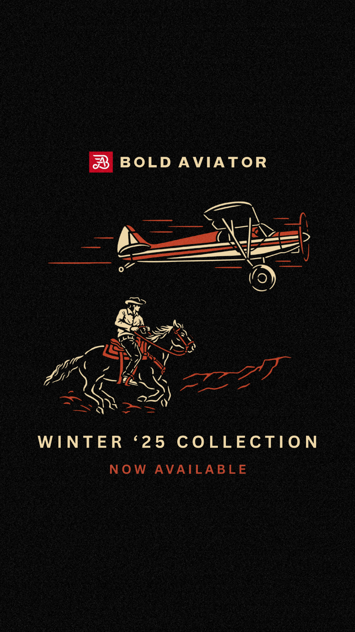 Bold Aviator Facebook ad: Winter '25 Collection
