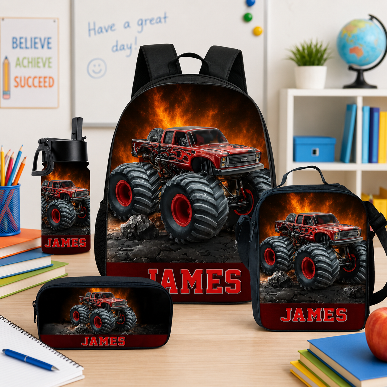 Custom Gifts Shop Facebook ad: Personalized Backpack Set