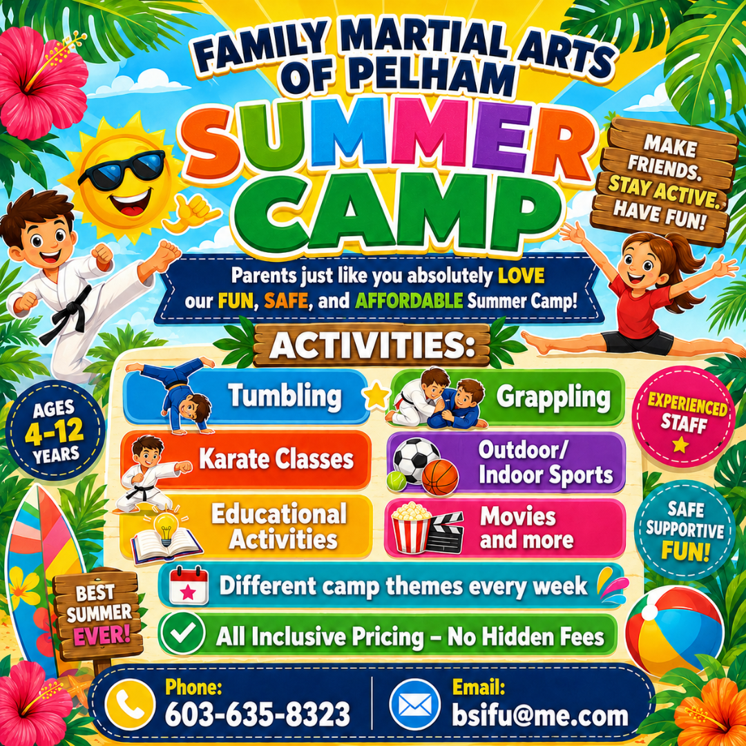 Family Martial Arts of Pelham Facebook ad: Kids Summer Programs & Camps