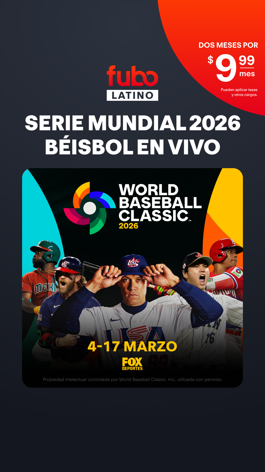 Fubo Facebook ad from Mar 5, 2026