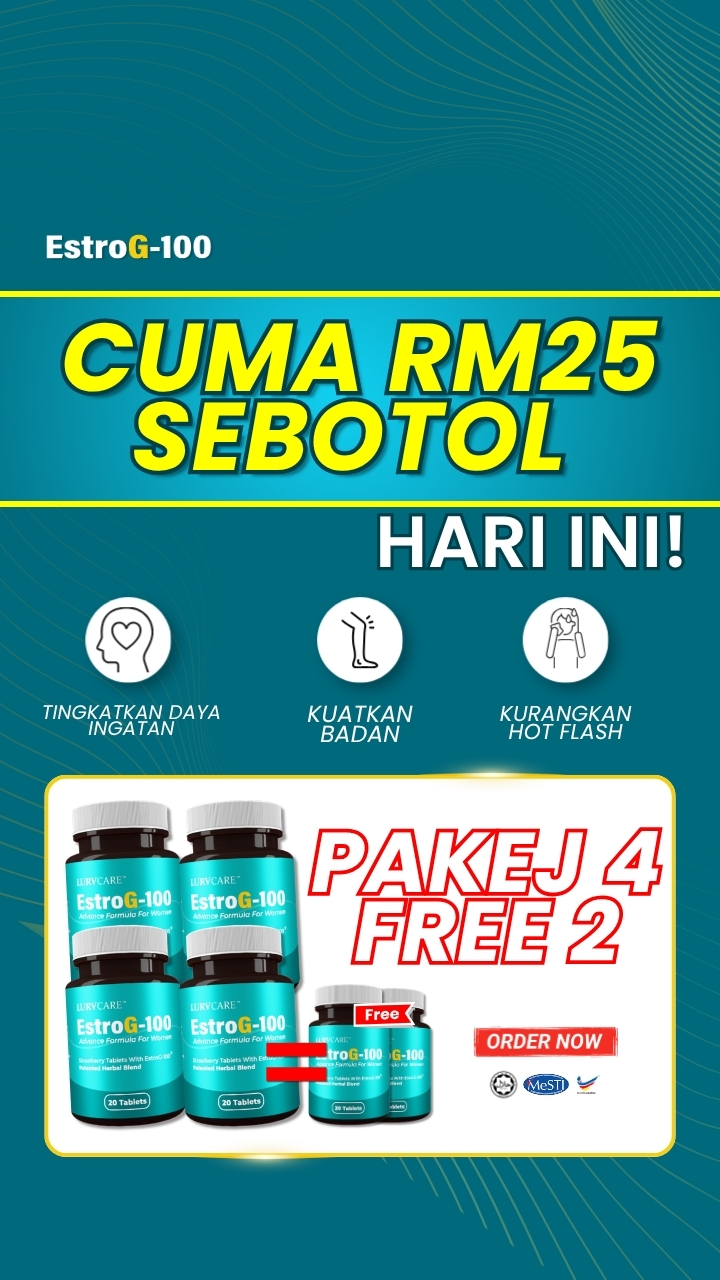 EstroG-100 - Rahsia Wanita Menopause Facebook ad