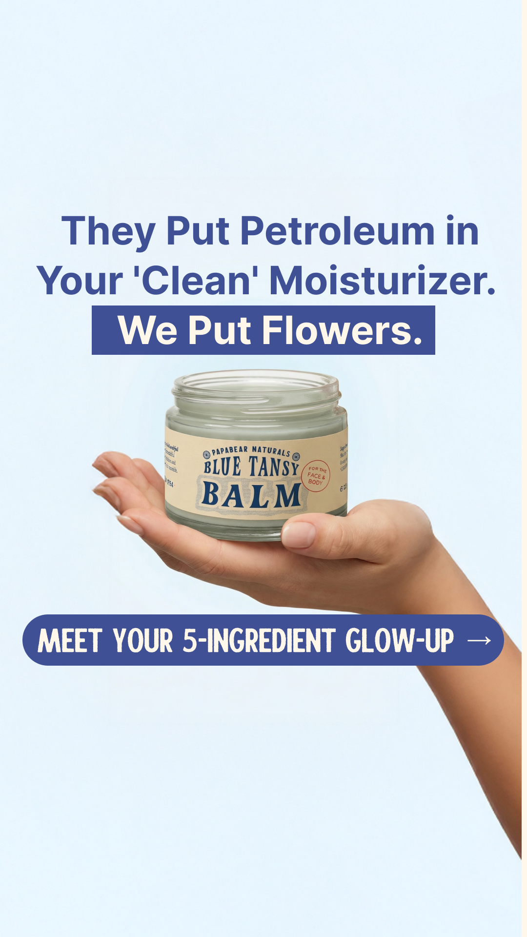 Papabear Naturals Facebook ad