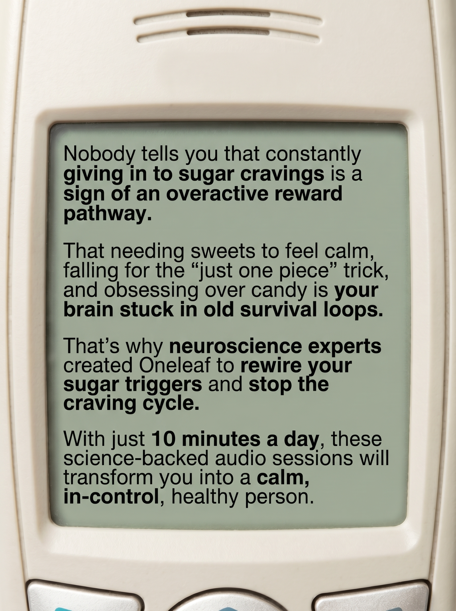 Oneleaf app Facebook ad