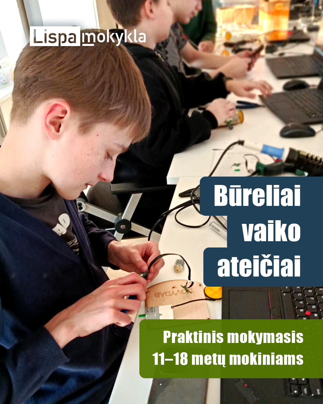 Hexomeda Facebook ad: Atraskite LISPA būrelius