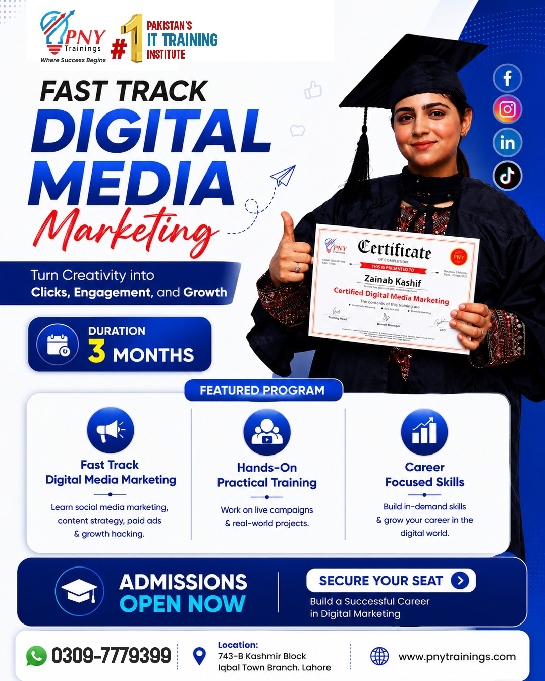 PNY Trainings Facebook ad