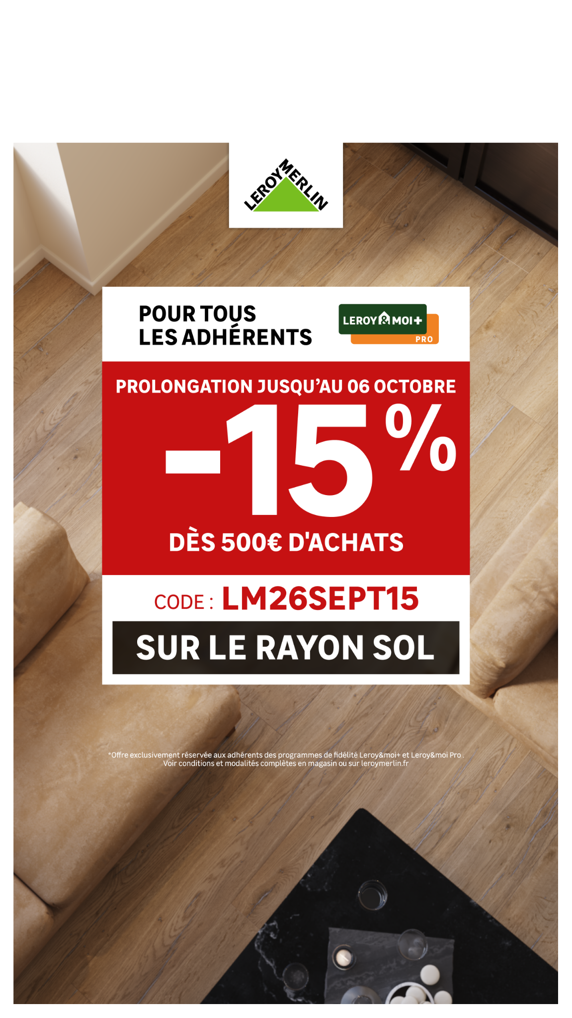 LEROY MERLIN Facebook ad: Bons plans sol!