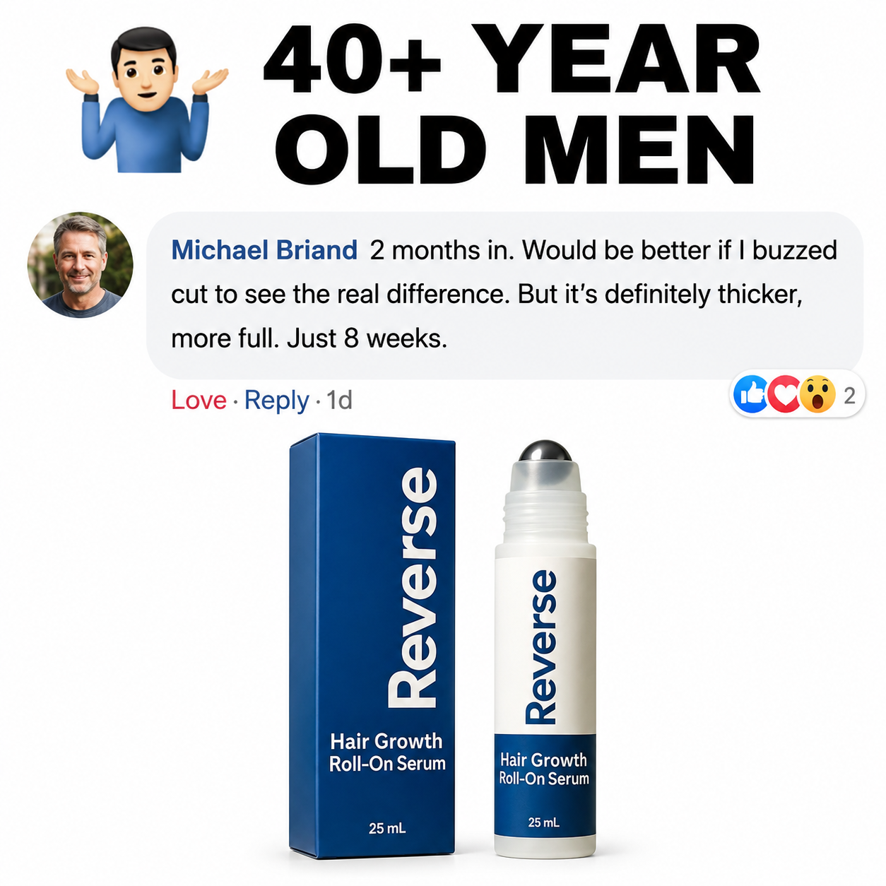 Reverse HairCo Facebook ad