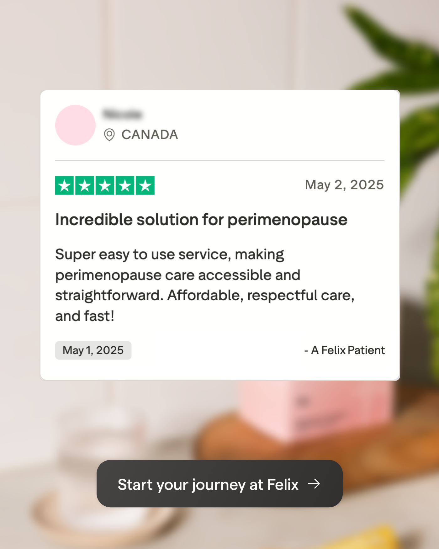 Felix Health Facebook ad