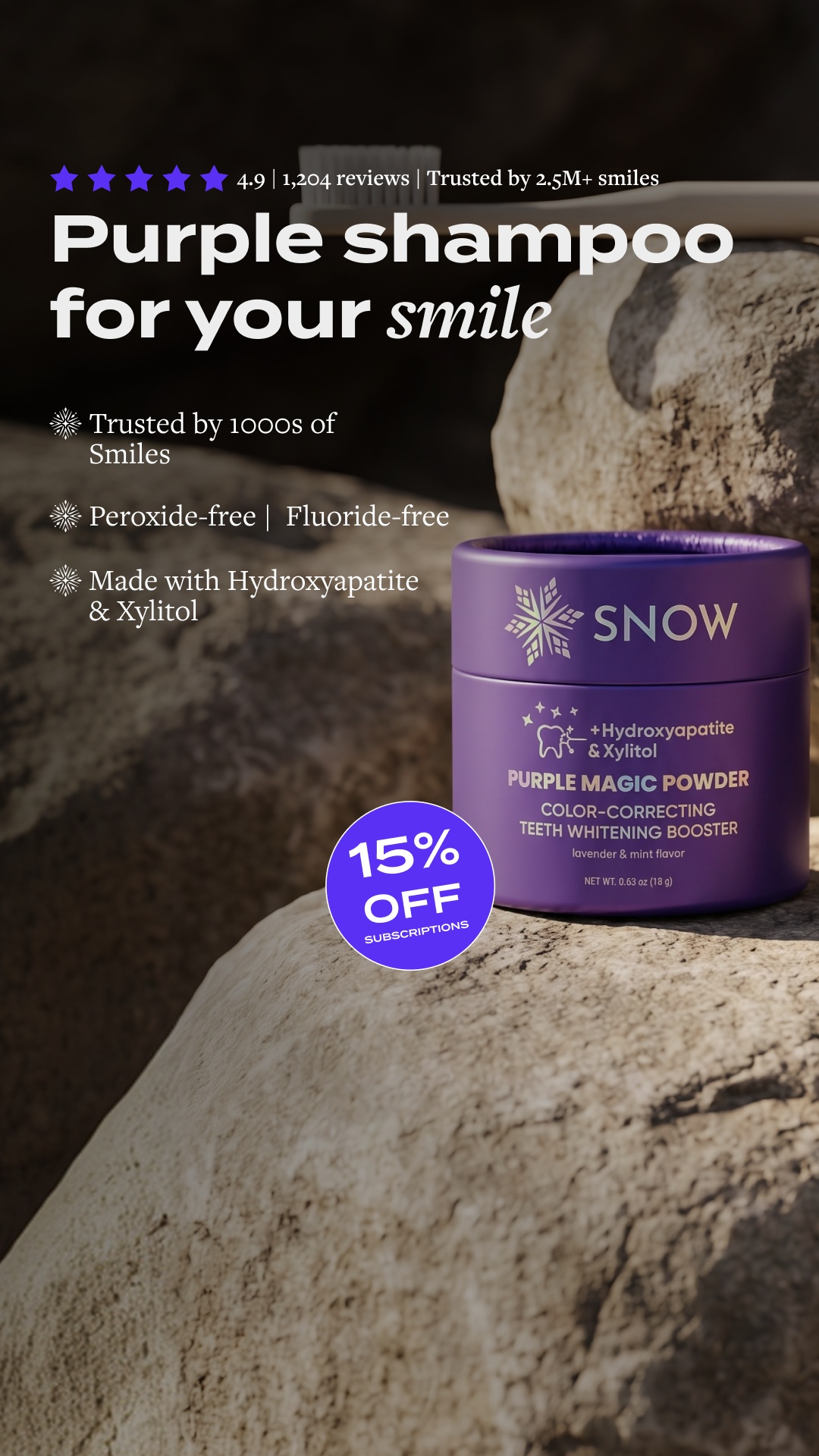SNOW Teeth Whitening Facebook ad