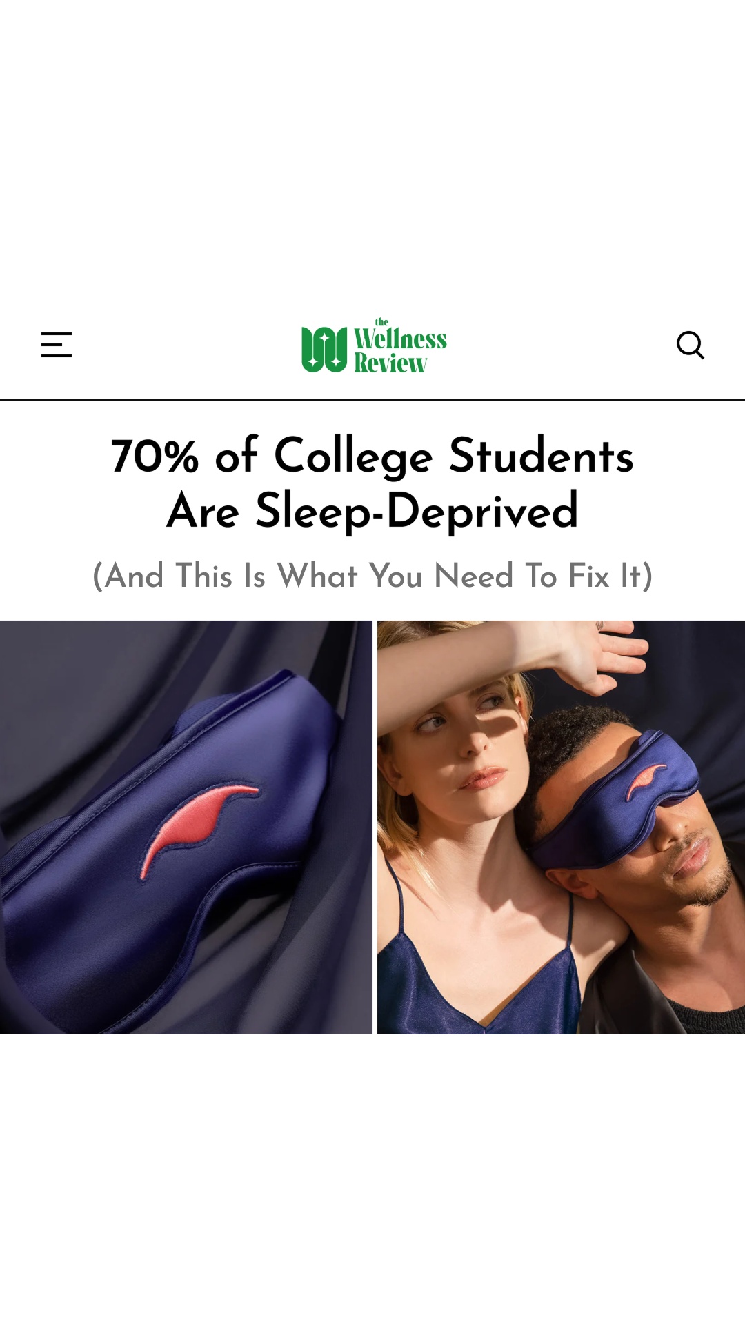 Manta Sleep Facebook ad