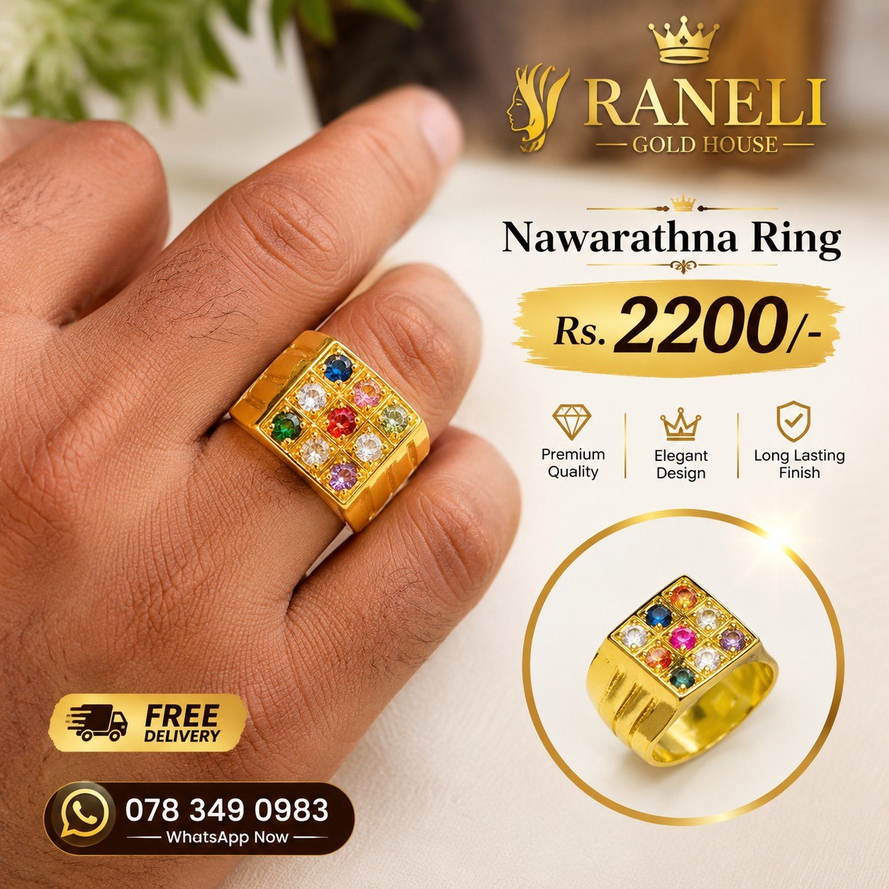 Raneli Gold House Facebook ad: Chat with us