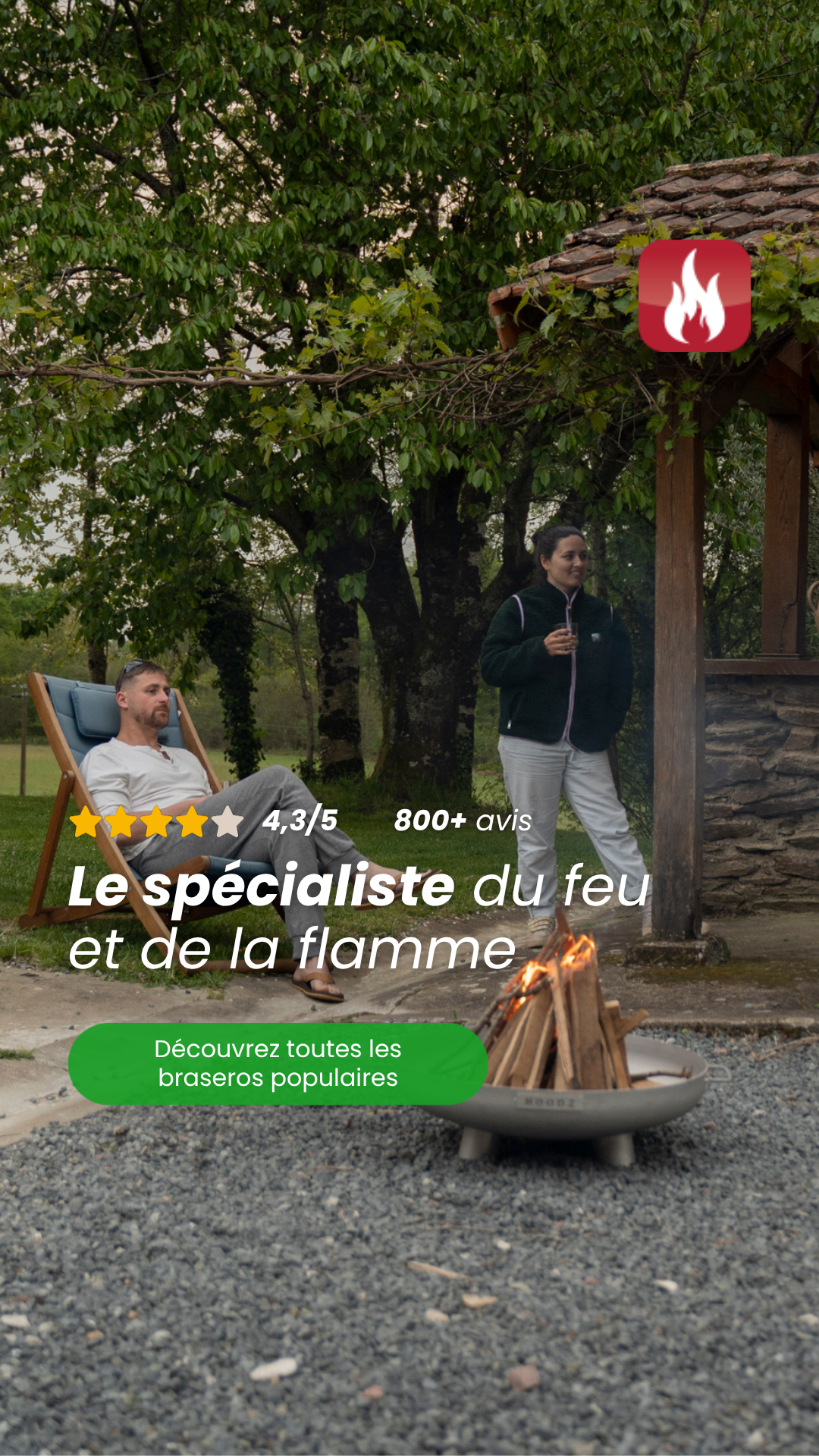 Boutiquefoyerexterieur.fr Facebook ad: Rejoignez des milliers de clients satisfaits.