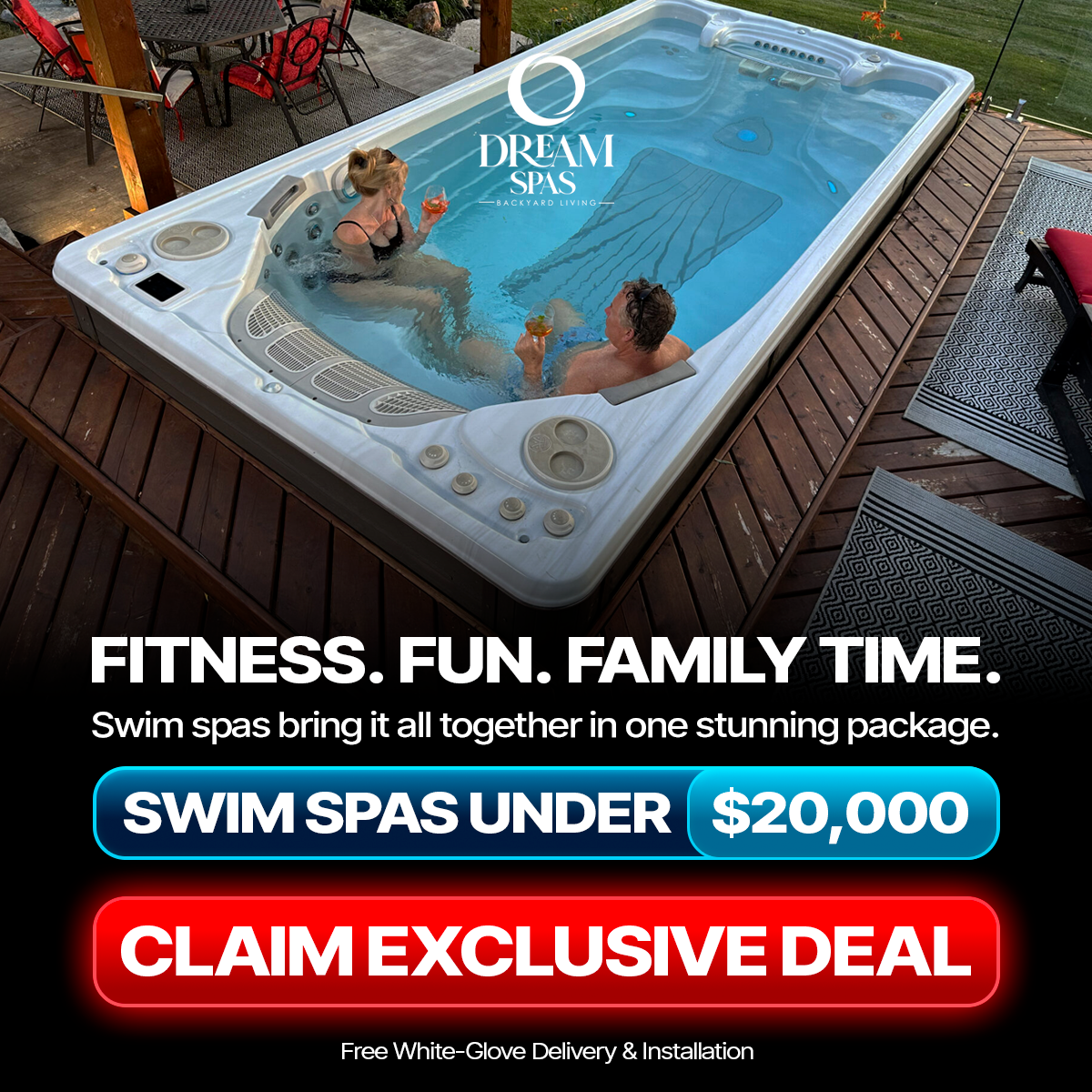 Dream Hot Tubs of NM Facebook ad from Feb 9, 2026