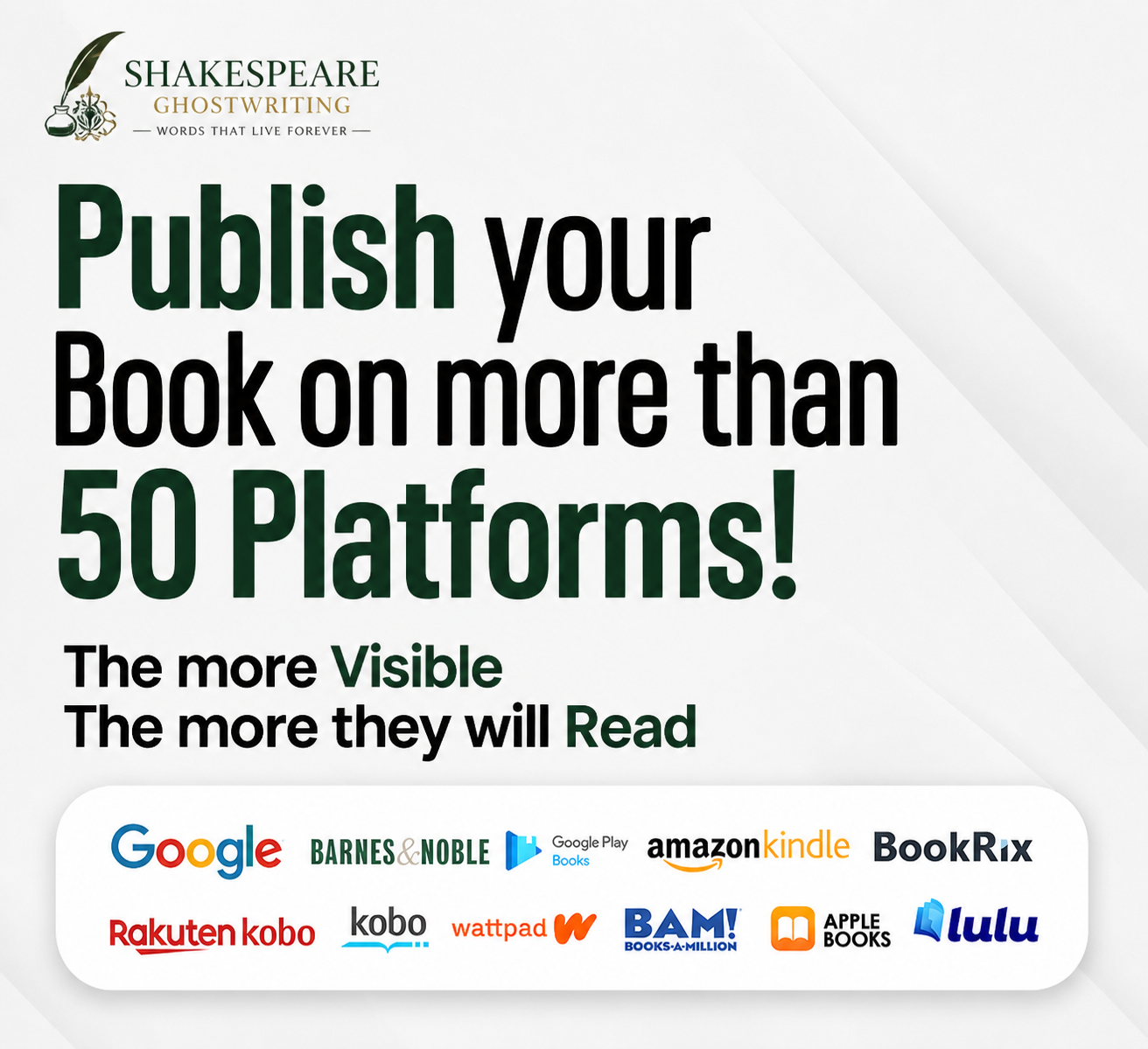 Shakespeare's Ghostwriting Facebook ad from May 21, 2026