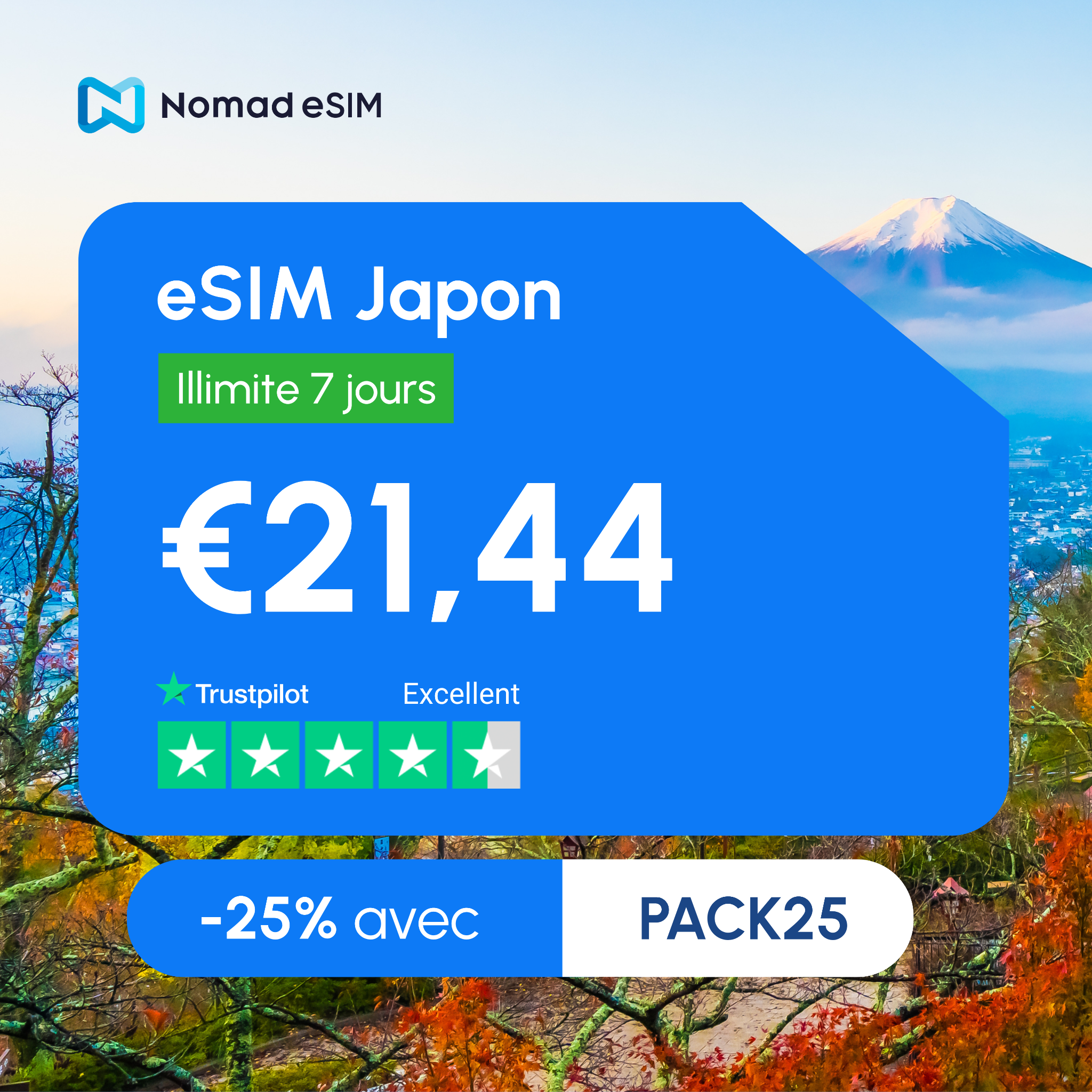 Nomad Esim Facebook ad
