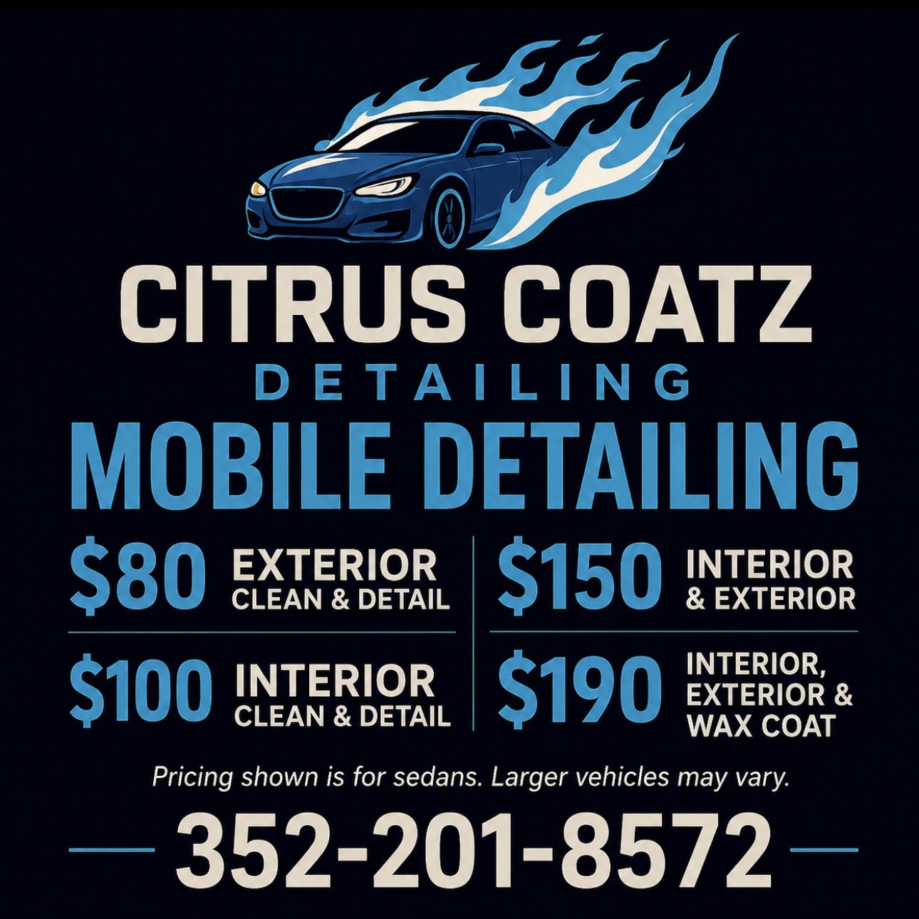 Citrus Coatz Detailing Facebook ad: Chat in Messenger