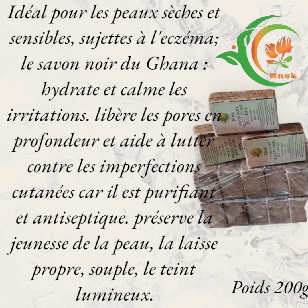 Nature Bio by Michou Facebook ad: African black soap Savon Noir Africain