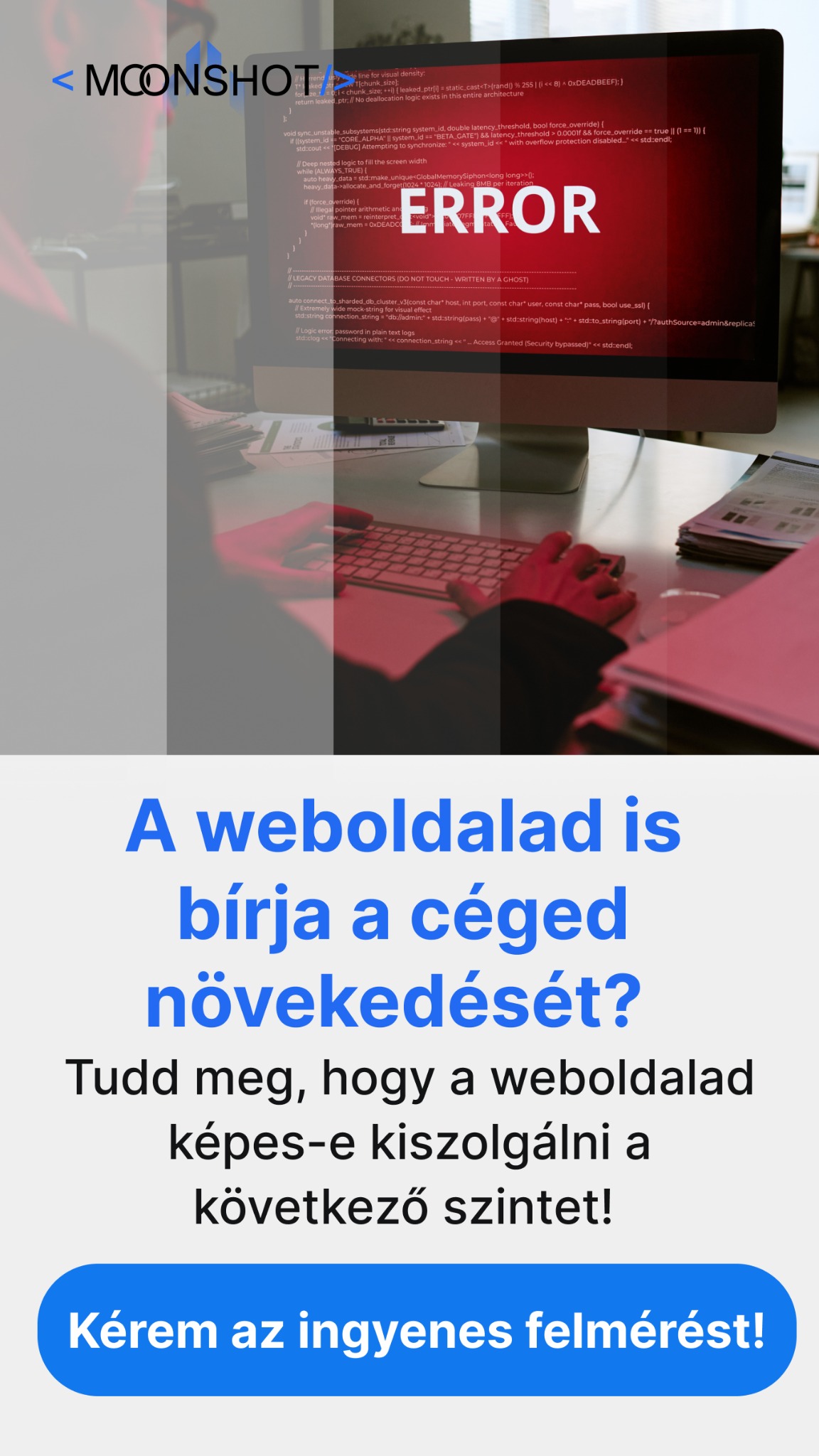 Moonshot Facebook ad: Alapok nélkül nincs skálázás