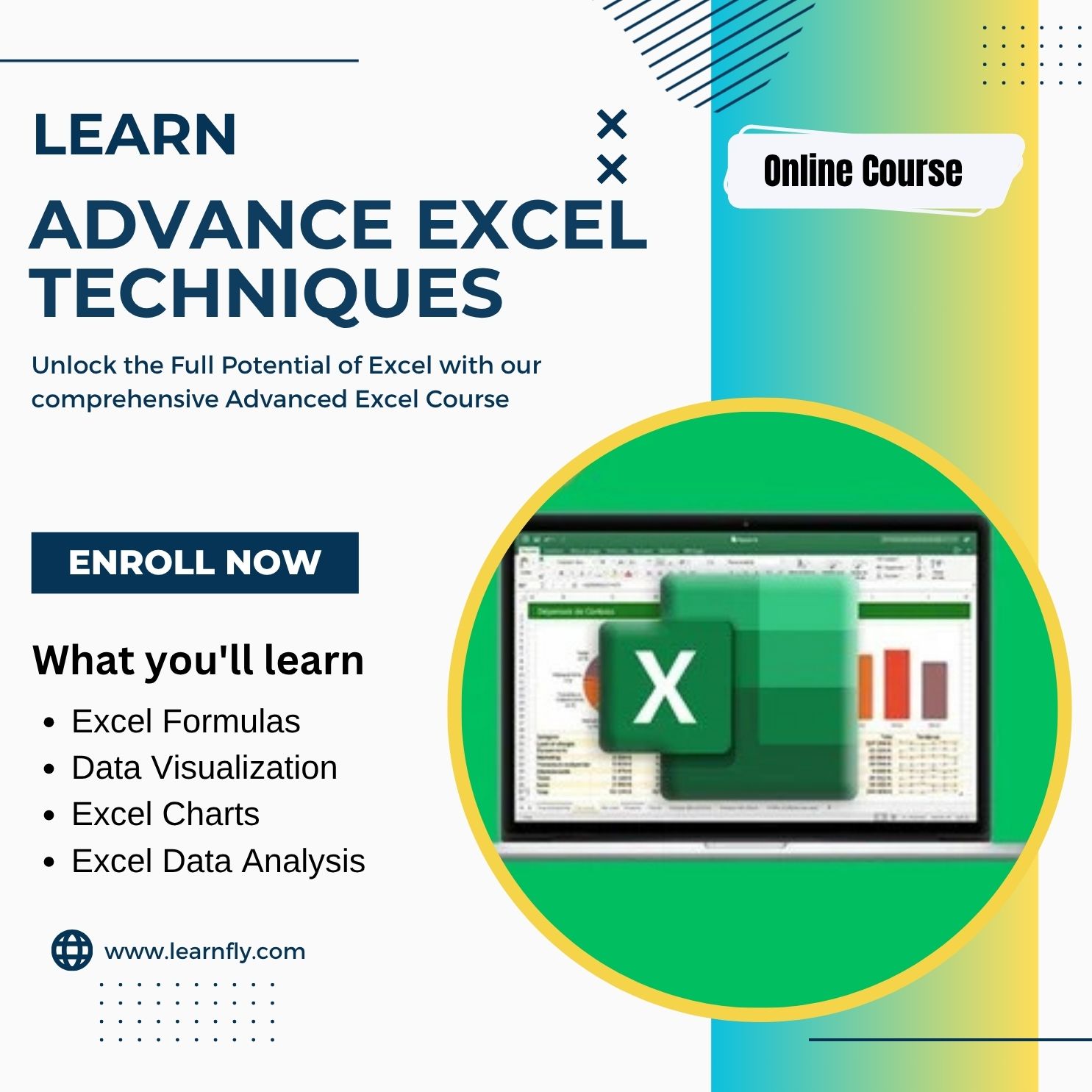 Learnfly Courses Facebook ad: Master Excel Like a Pro in 2025!