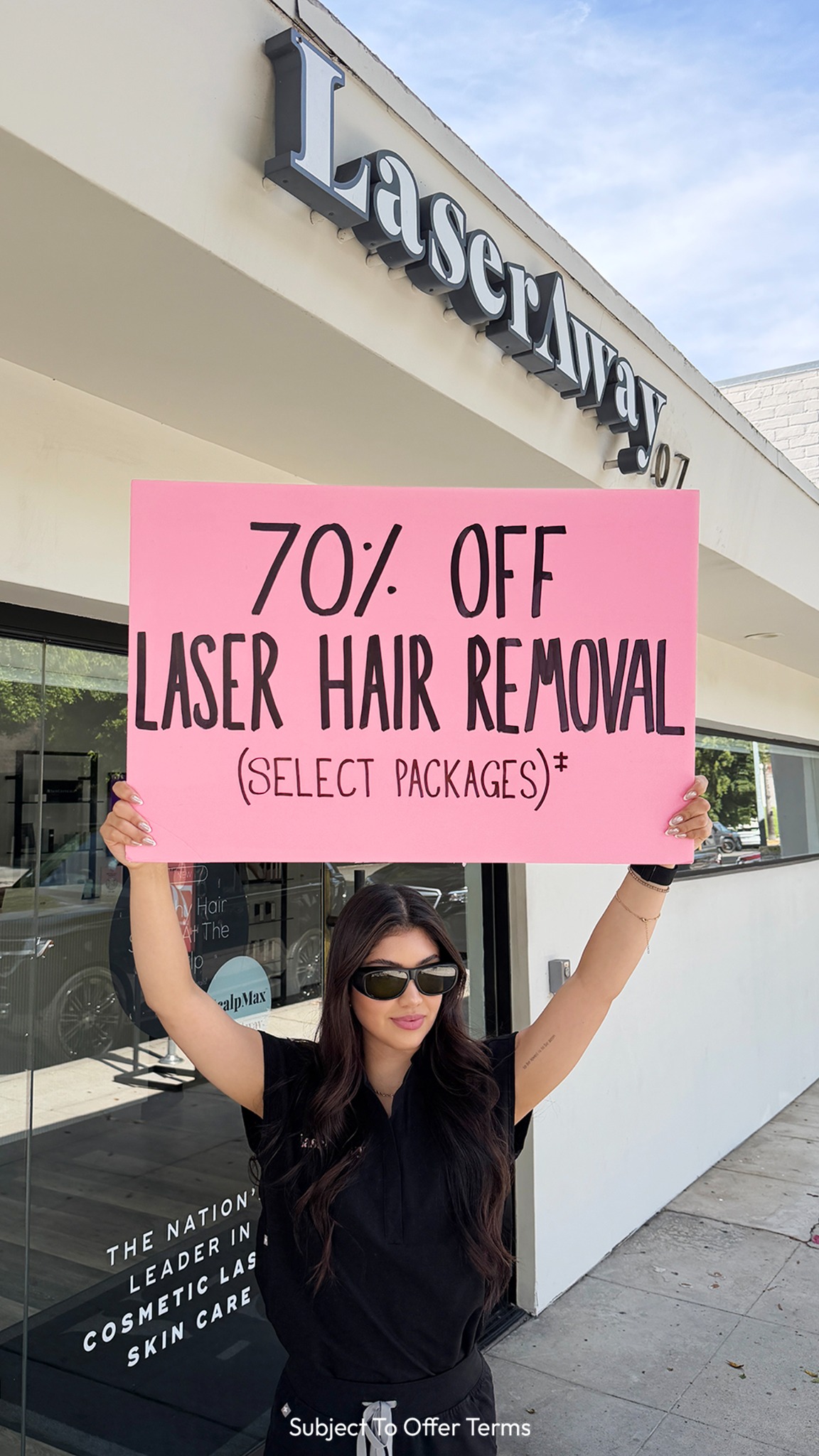 LaserAway Facebook ad