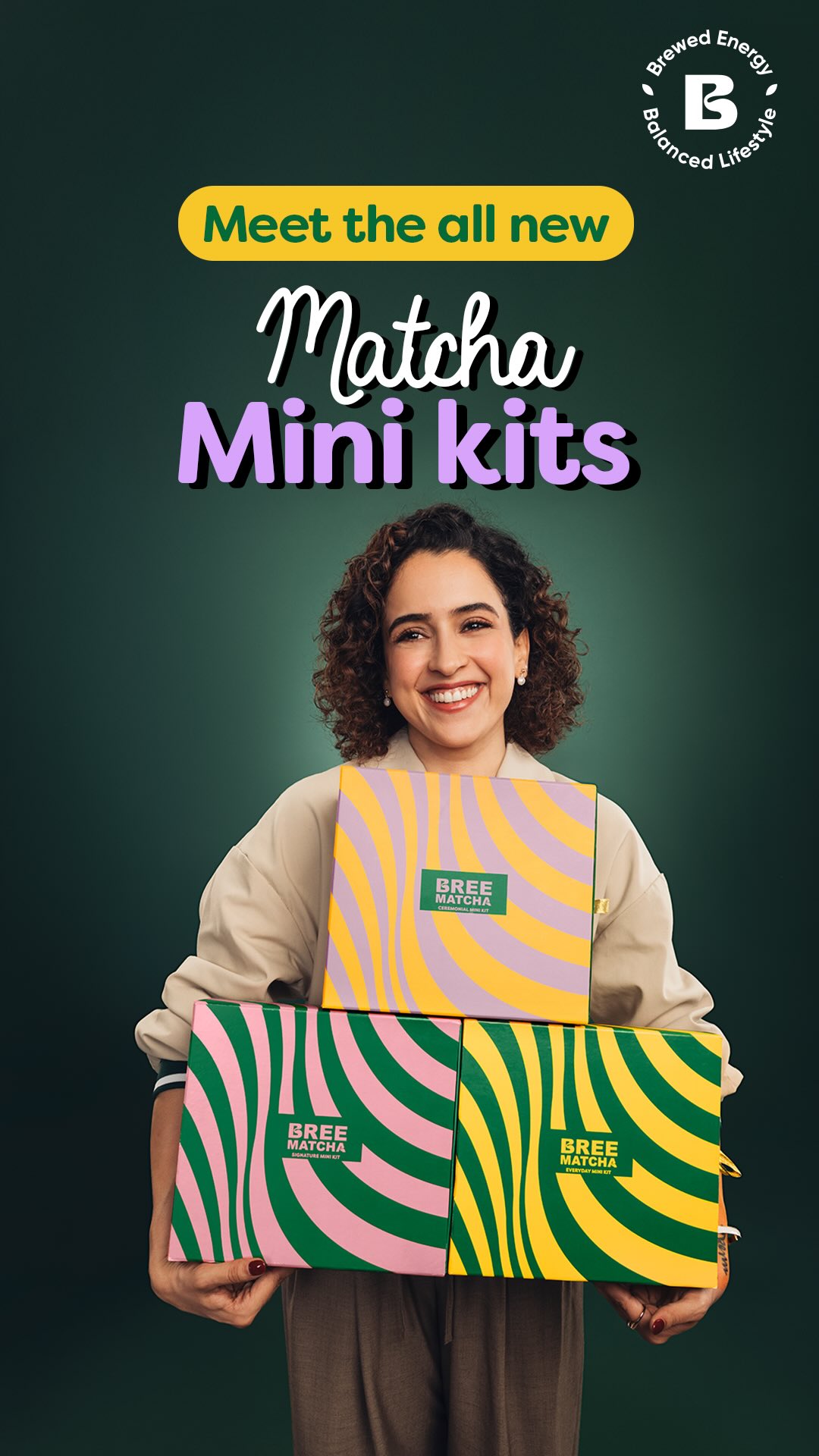 Bree Matcha Facebook ad: Miliye humare Bree Matcha Mini Kits se