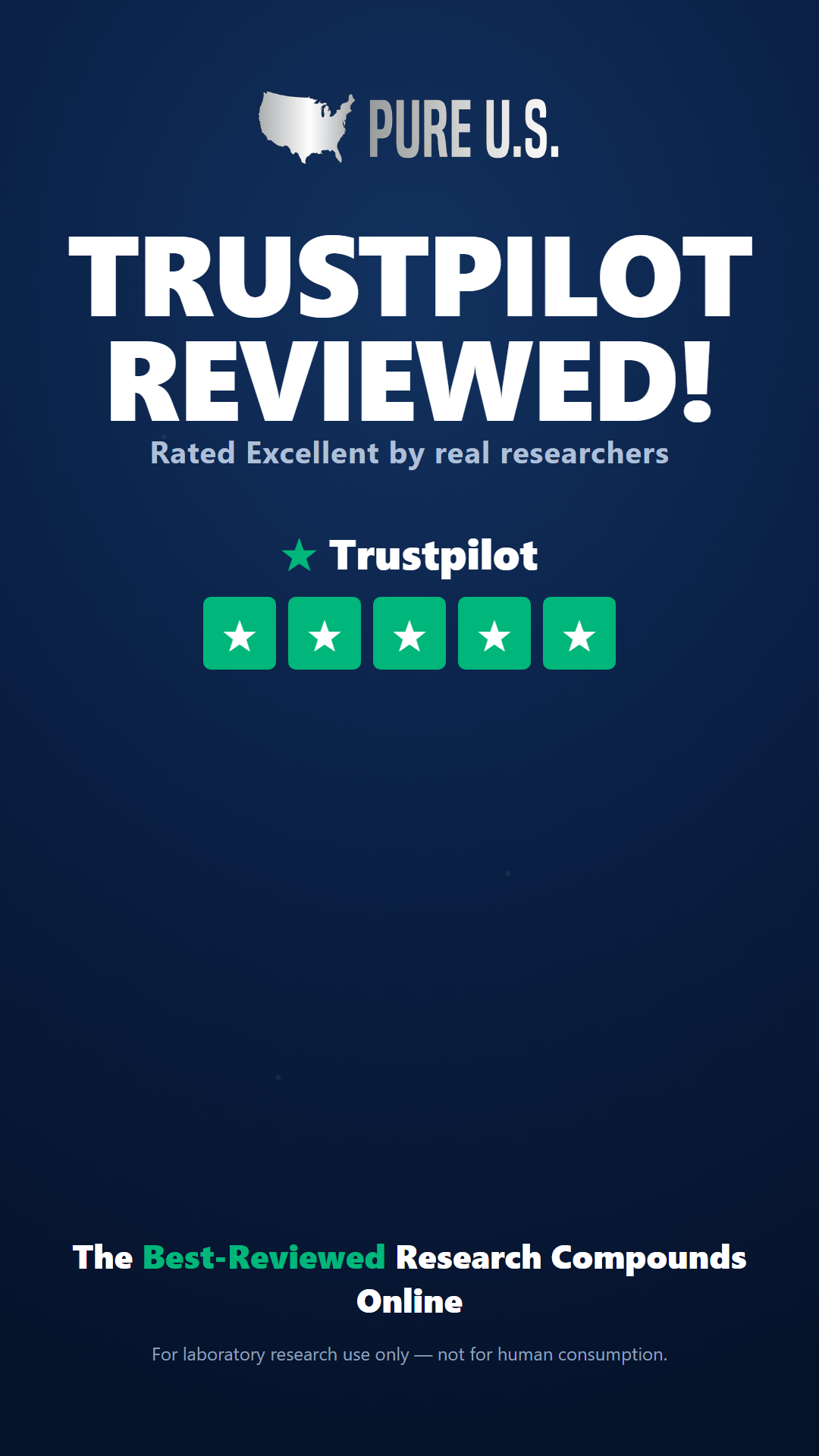 Pure US Labs Facebook ad: Trustpilot Reviewed!