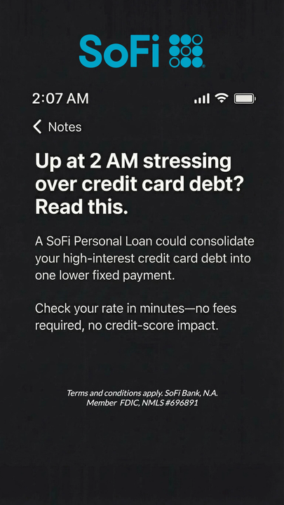 SoFi Facebook ad