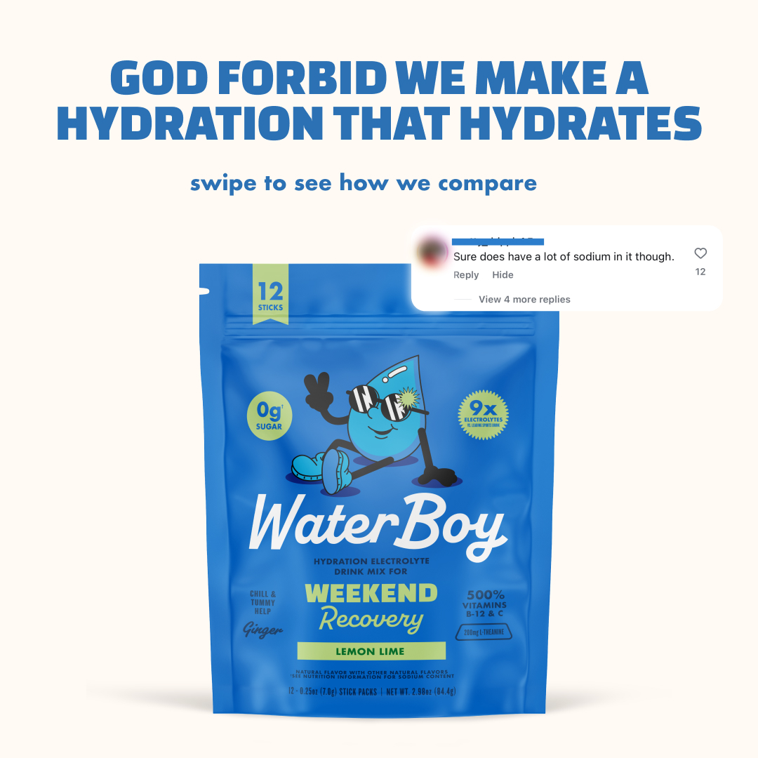 Waterboy Facebook ad