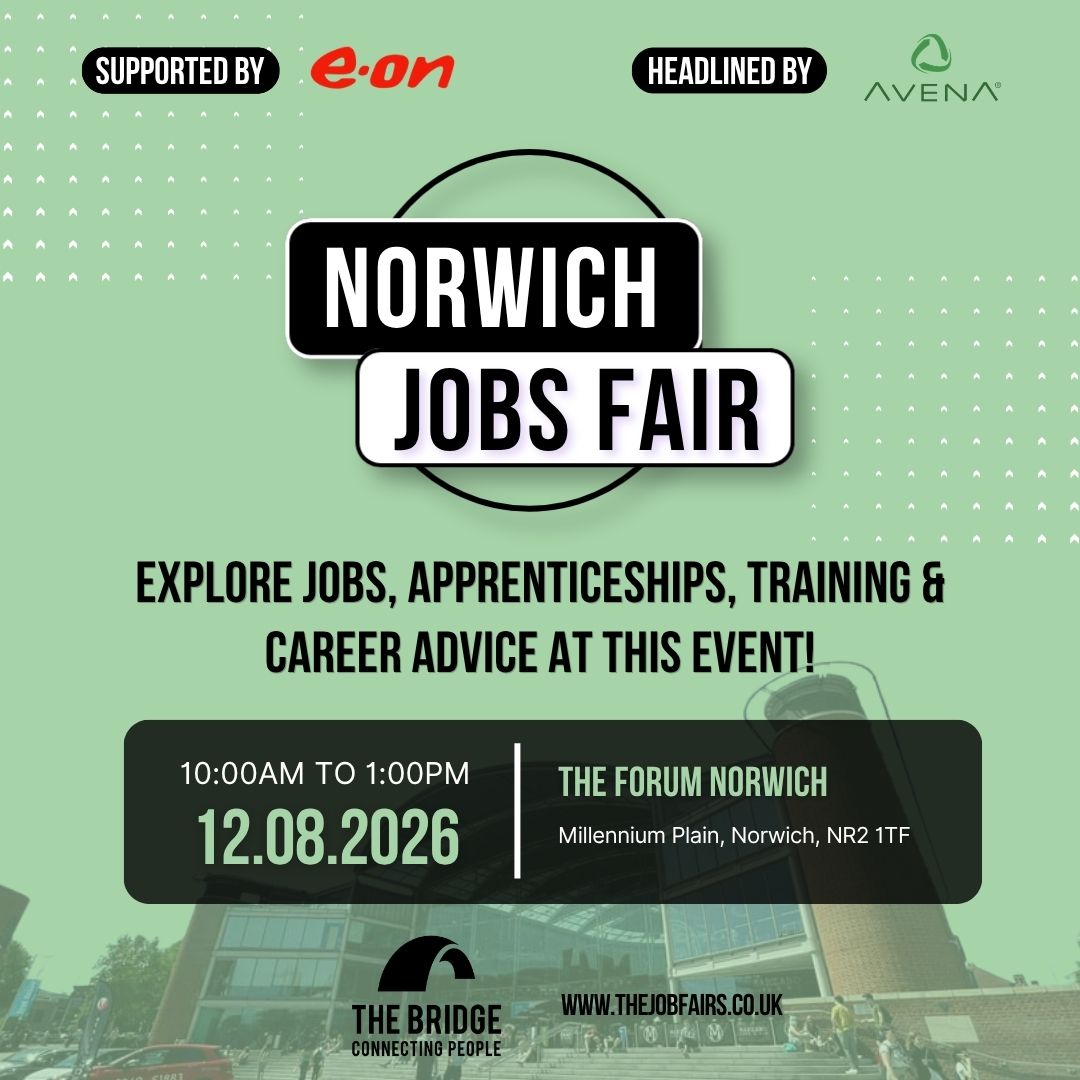 Job Fairs by The Bridge Facebook ad: Norwich Jobs Fair