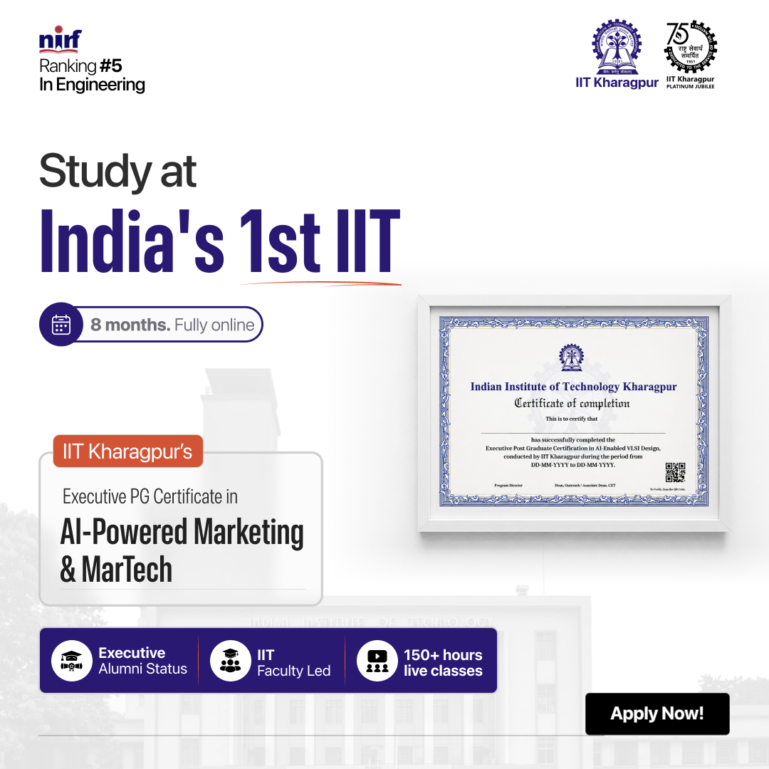 IIT Kharagpur Certifications Facebook ad