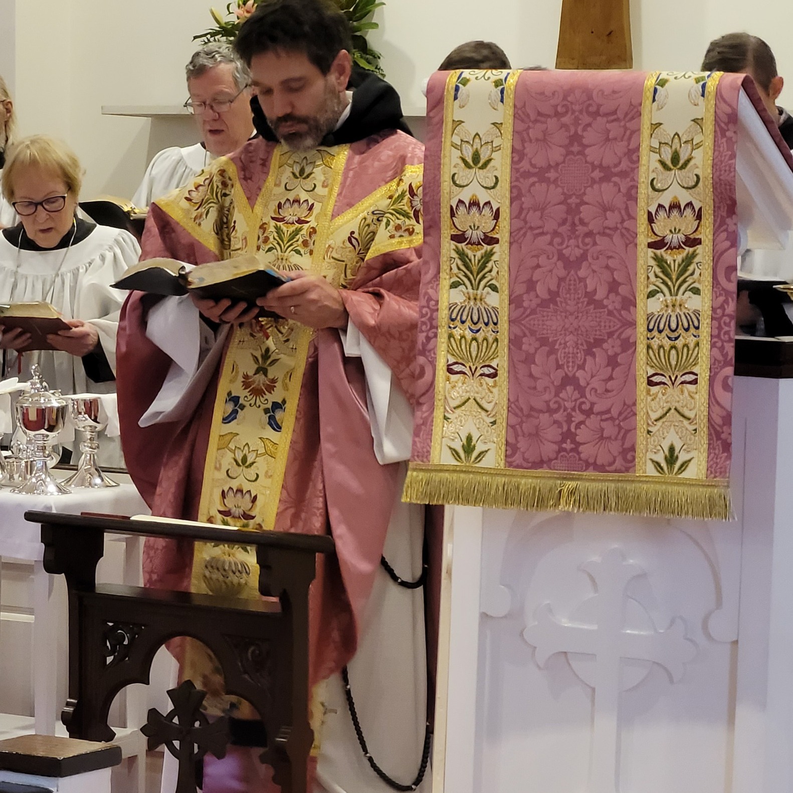 Ecclesiastical Sewing Facebook ad: Most people walk into church on the fourth…