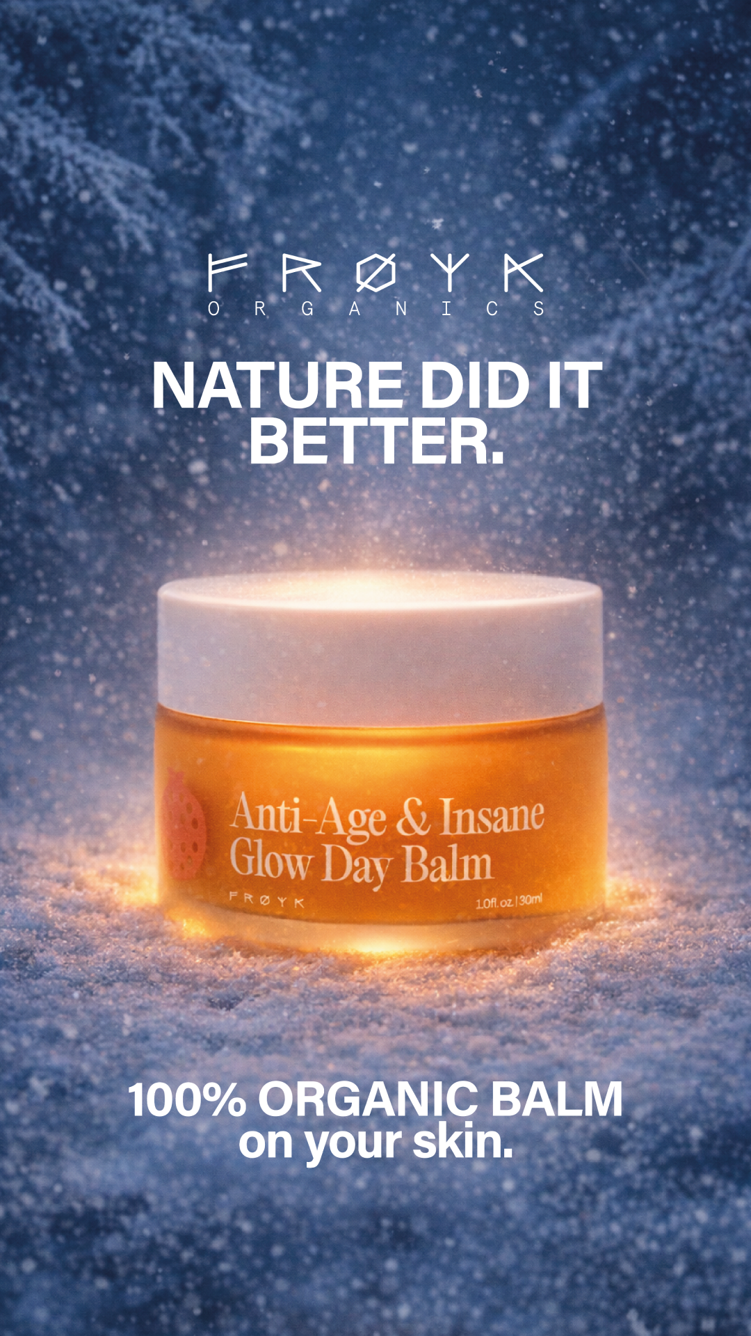 Frøya Organics Facebook ad