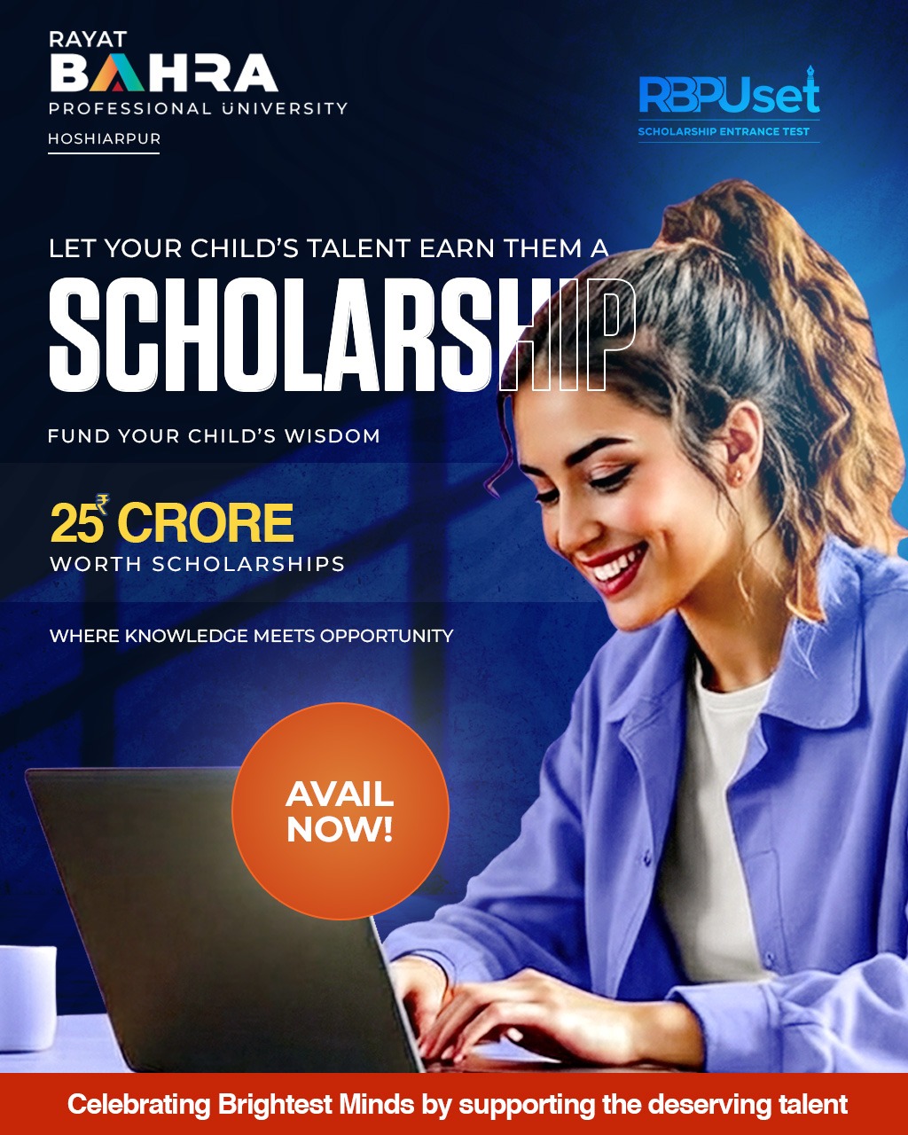 Rayat Bahra Professional University Facebook ad: Turn your ambition into achievement!