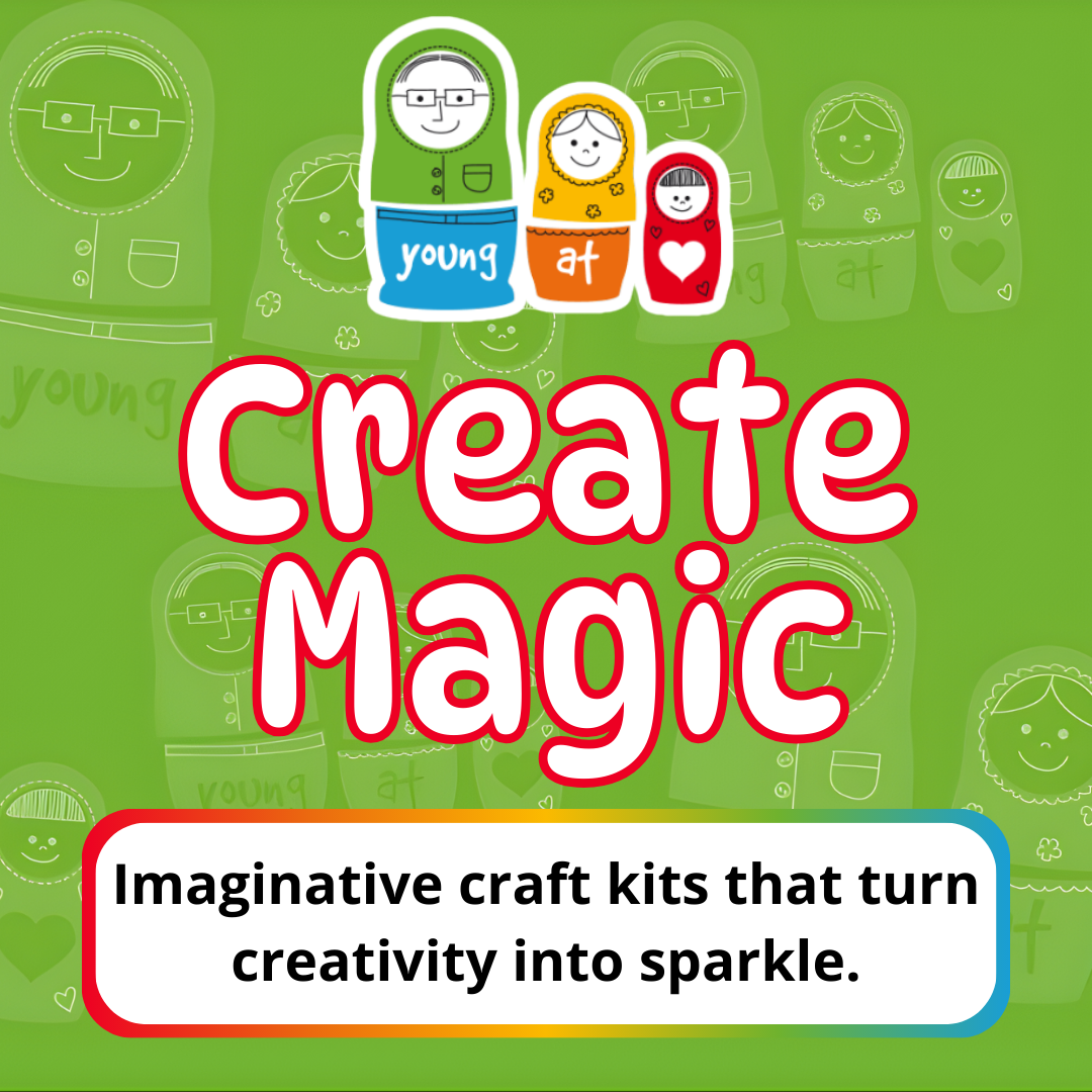 Young at Heart Gifts and Toys Facebook ad: Unleash your child's inner artist with kits designed…