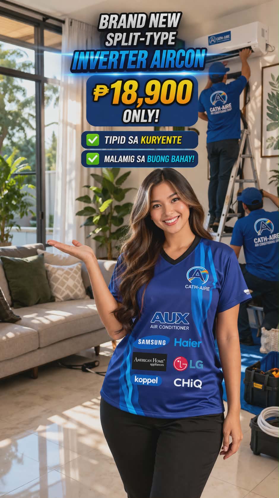 Cath-Aire Airconditioning Facebook ad: This season’s hottest deal: premium AC units +…