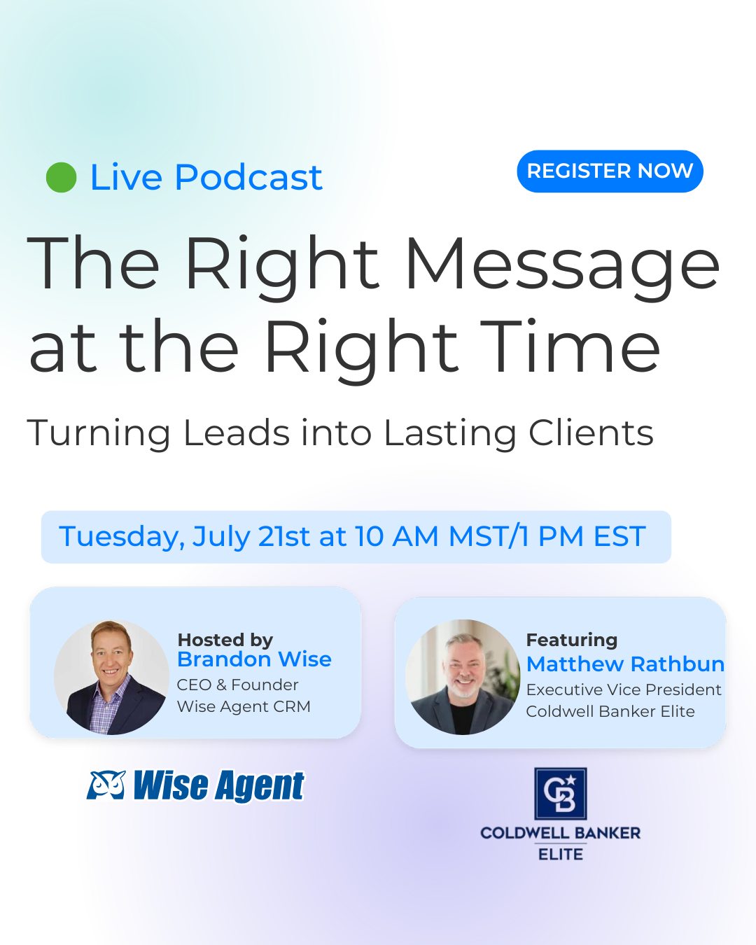 Wise Agent Facebook ad: Welcome! You are invited to join a webinar: The Right…