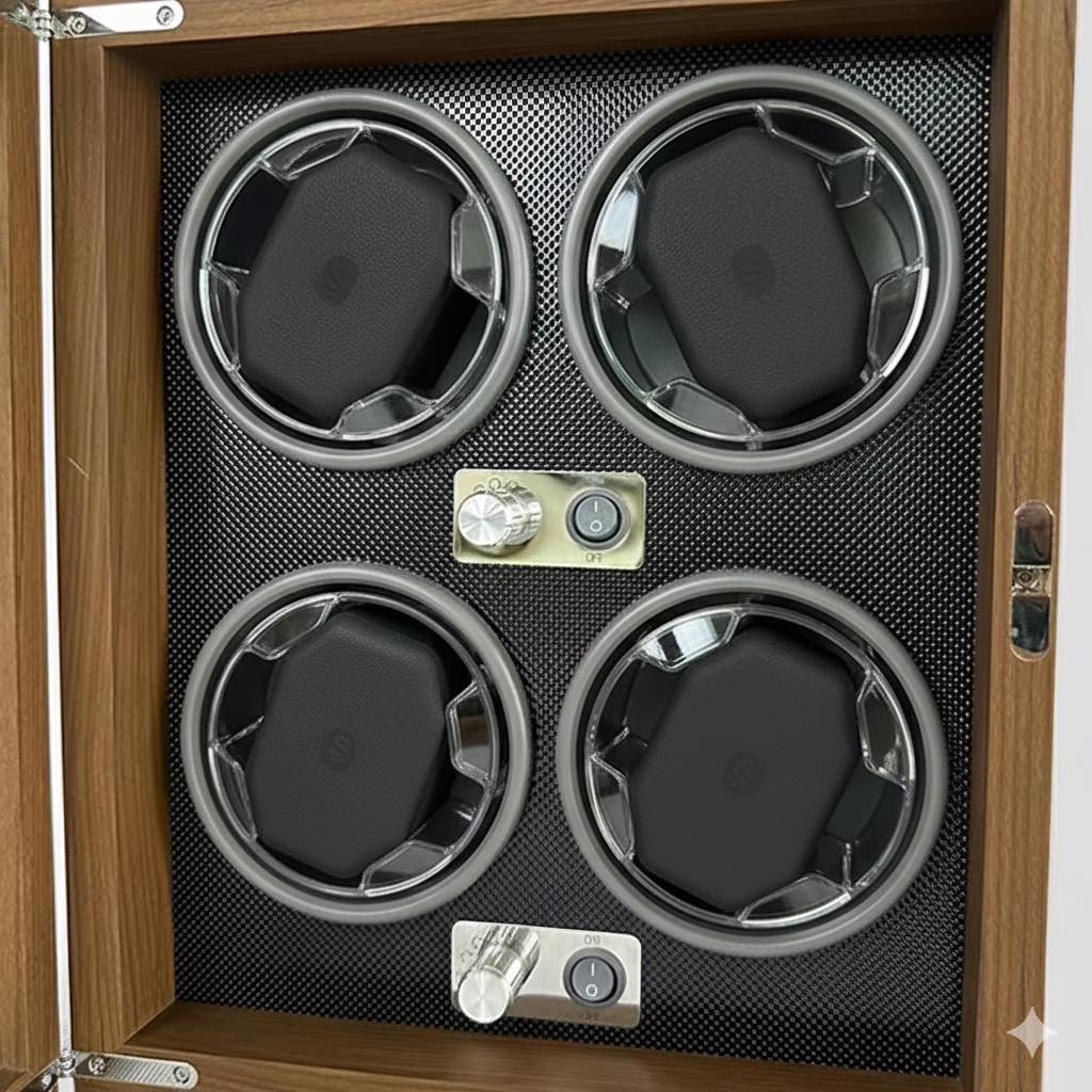 Sterling Star Facebook ad: Preserve Your Legacy: Luxury 4-Slot Automatic Watch Winder