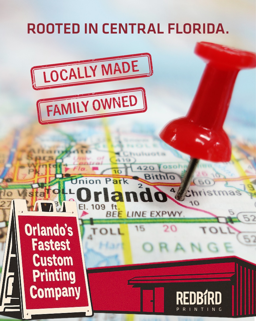 Redbird Printing Facebook ad: Orlando Print Shop | Online Printing Services | REDBiRD…