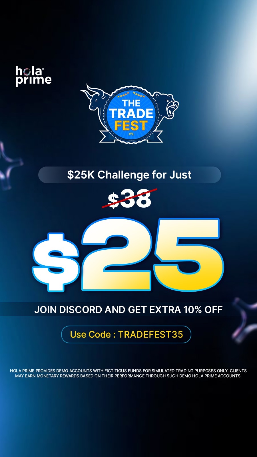 Hola Prime Trading Facebook ad from Feb 16, 2026