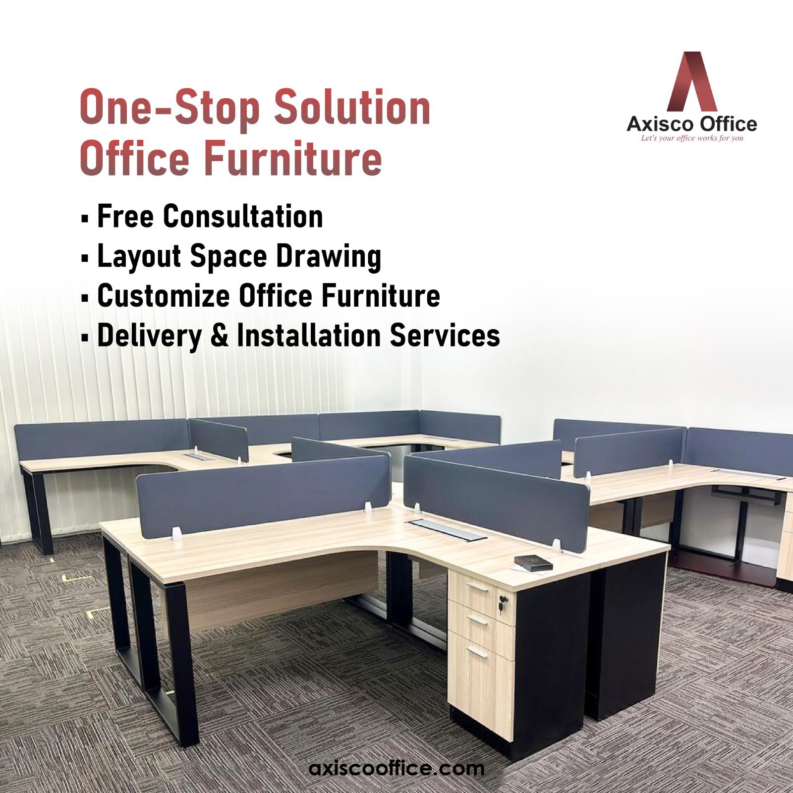Axisco Office Facebook ad: Are you looking for office supplies for your…