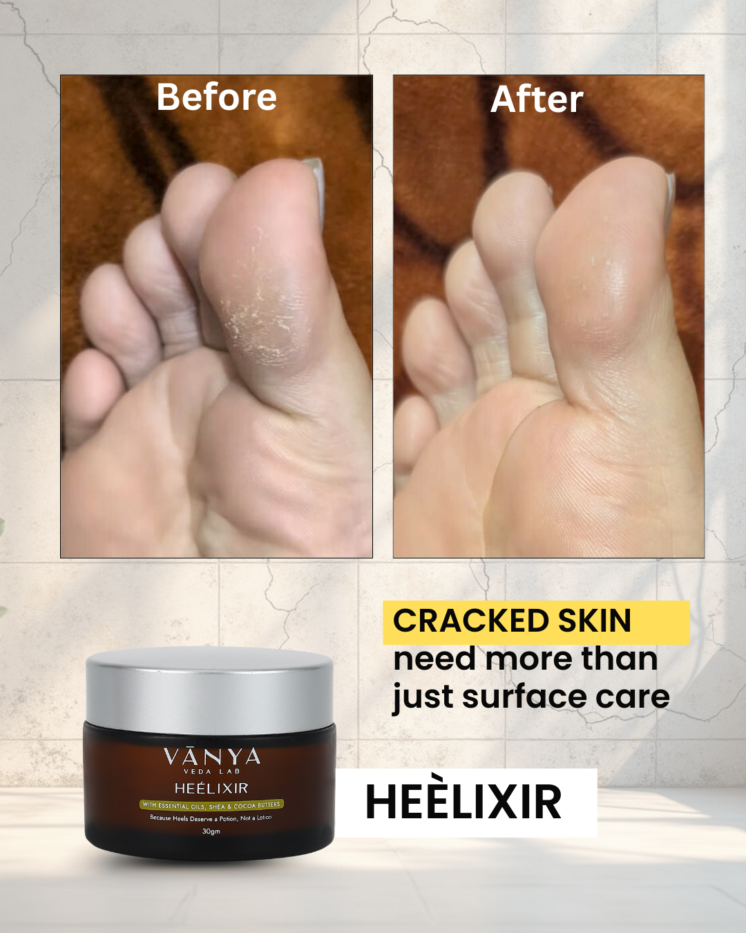 Vanya Veda Lab Facebook ad: Repair that goes deeper than moisturising
