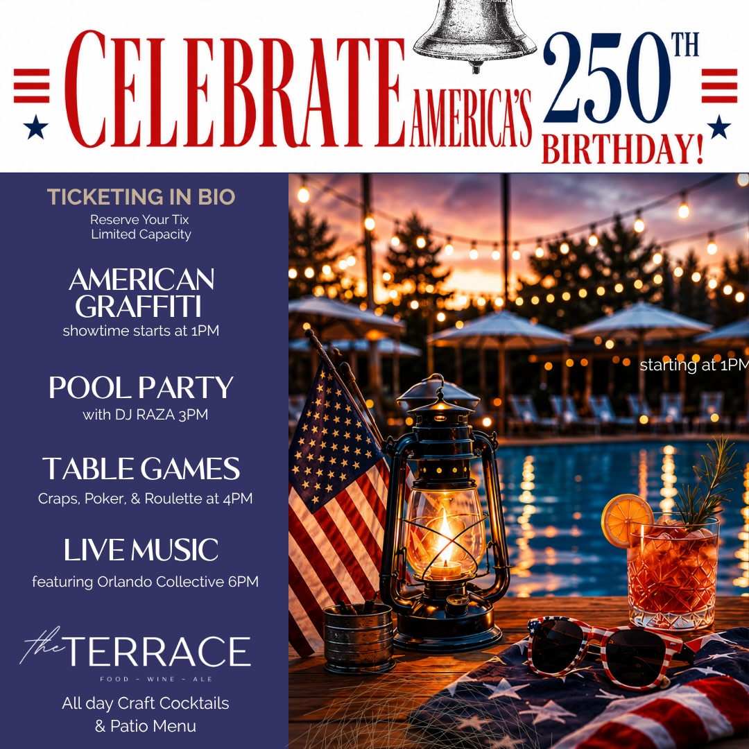 Hotel Vista Sierra Facebook ad: Celebrate America’s 250th Birthday | July 4 at Hotel Vista…