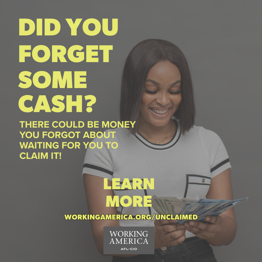 Working America Facebook ad