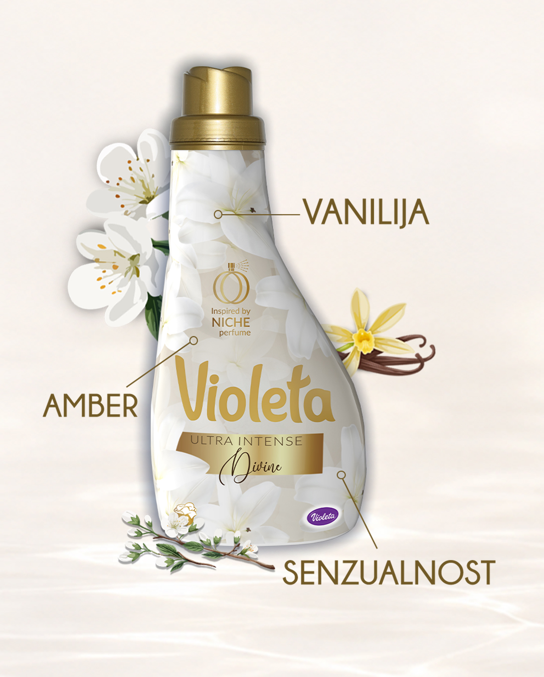 Violeta Fabric Care Facebook ad: Otkrijte dva nova Ultra Intense mirisa - Aura…