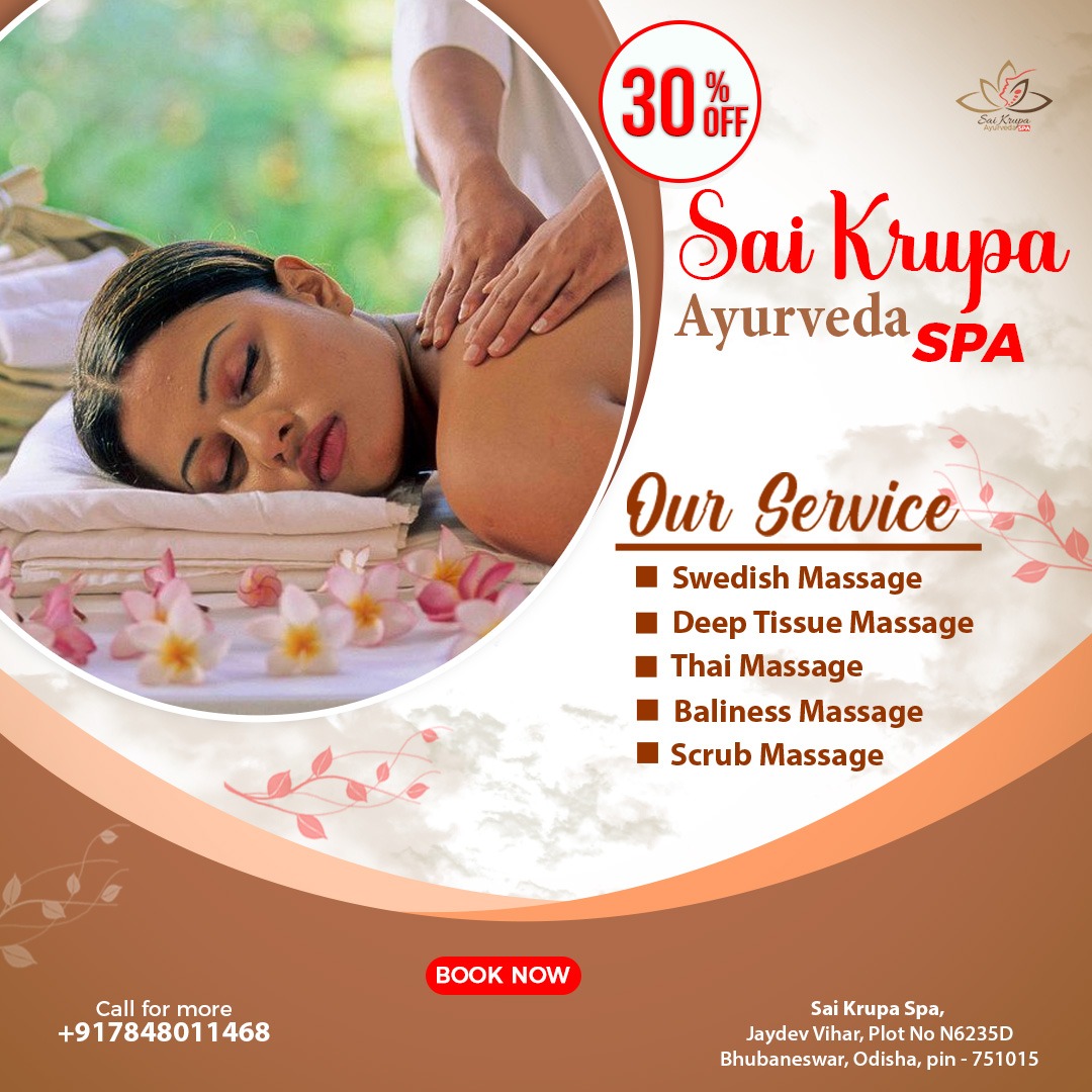 Sai Krupa Ayurveda Spa Facebook ad: Flat 30% OFF, Only for a Limited Time!